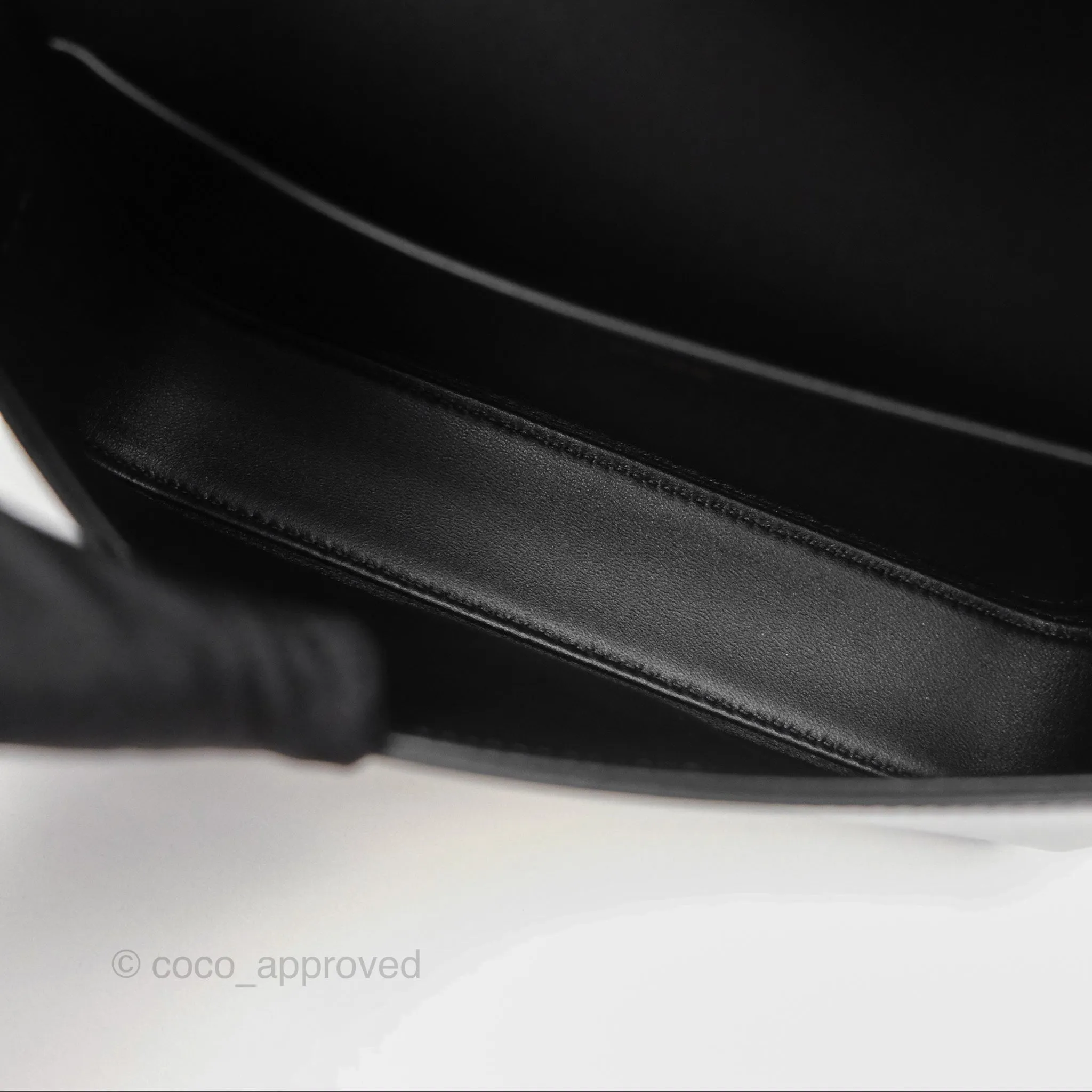 Celine Triomphe Shoulder Bag Black Calfskin