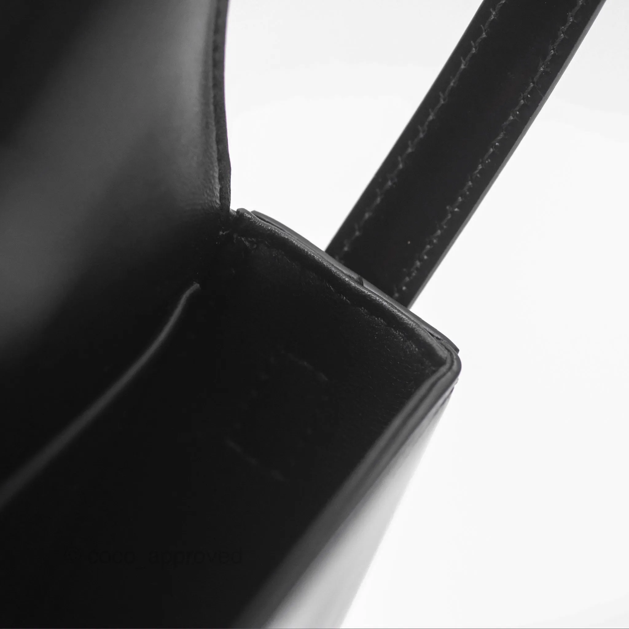 Celine Triomphe Shoulder Bag Black Calfskin