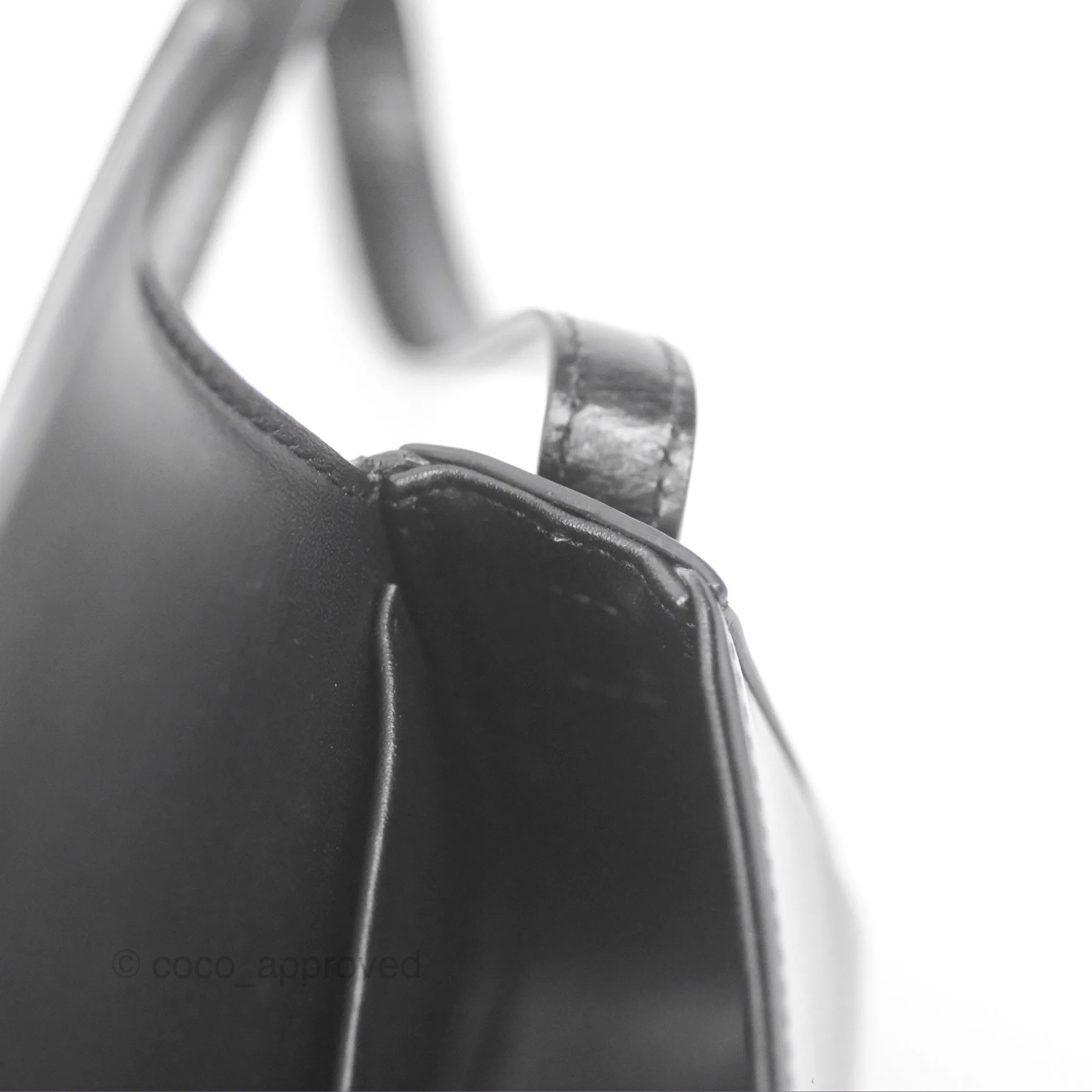Celine Triomphe Shoulder Bag Black Calfskin