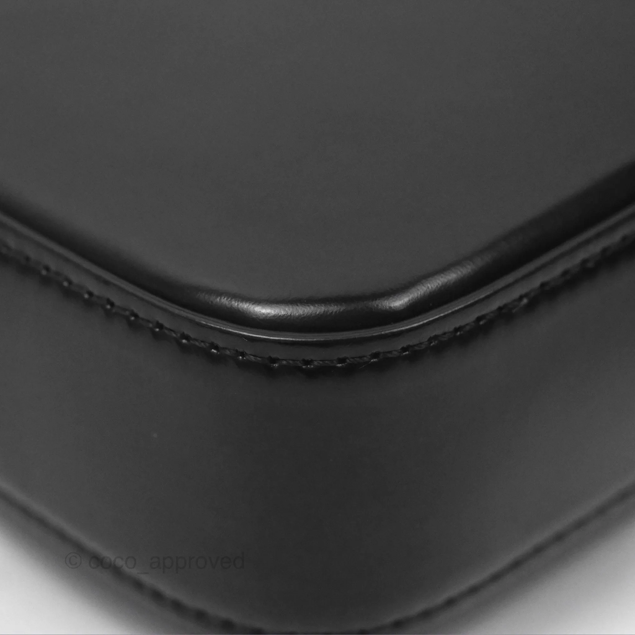 Celine Triomphe Shoulder Bag Black Calfskin