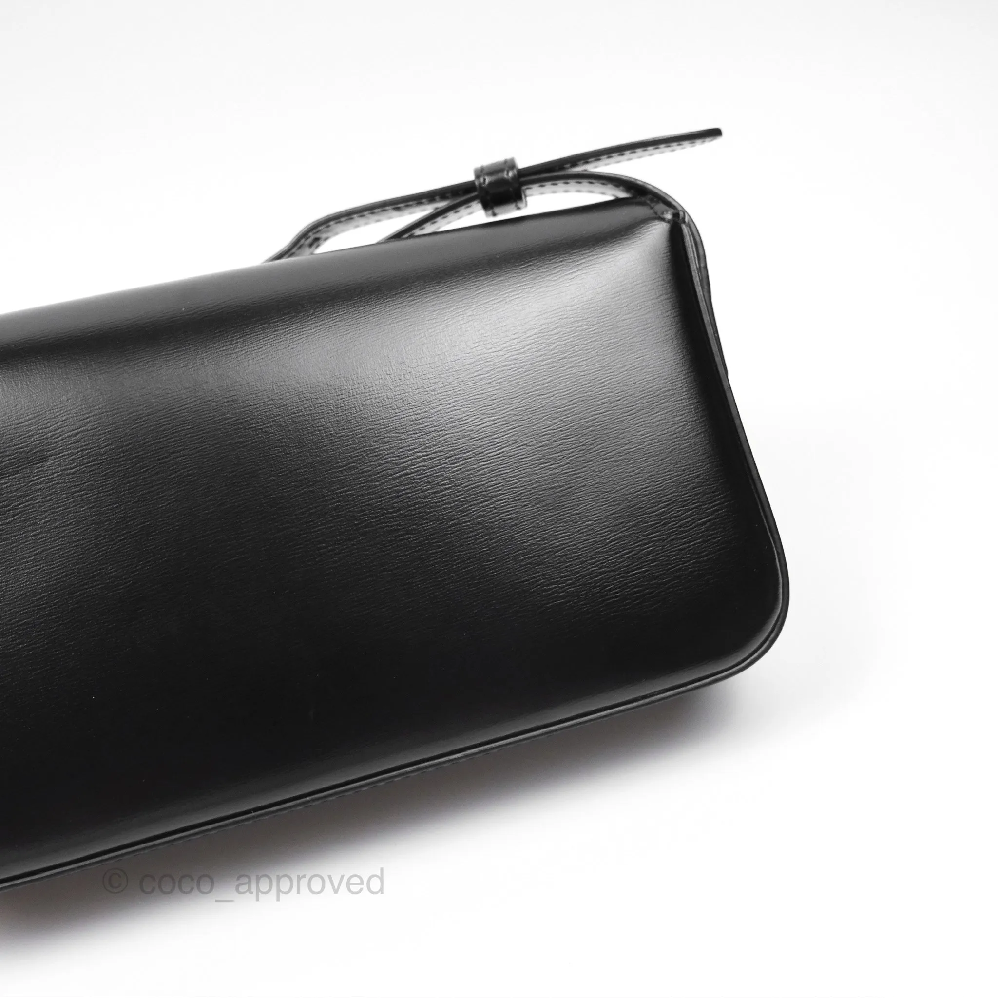 Celine Triomphe Shoulder Bag Black Calfskin