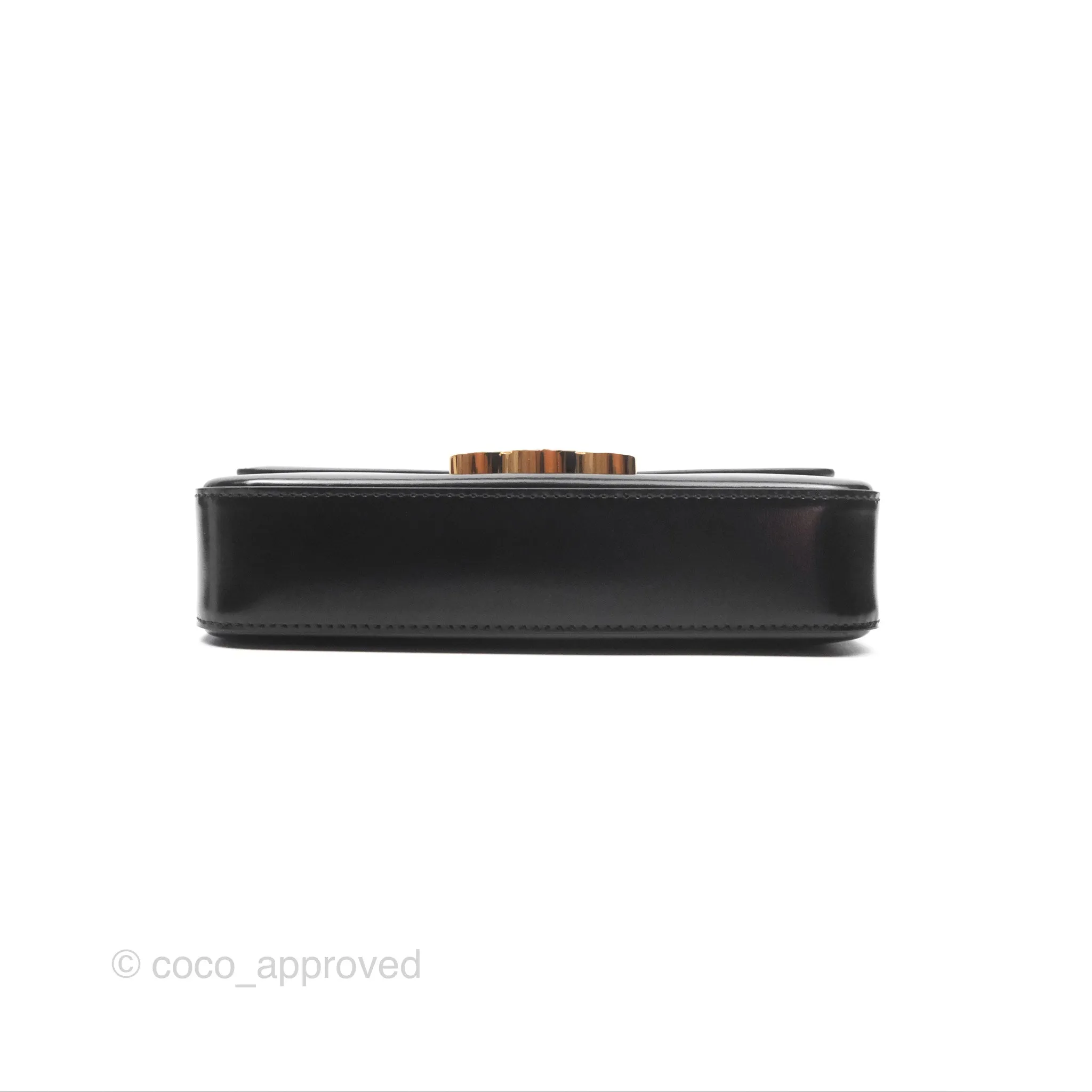 Celine Triomphe Shoulder Bag Black Calfskin