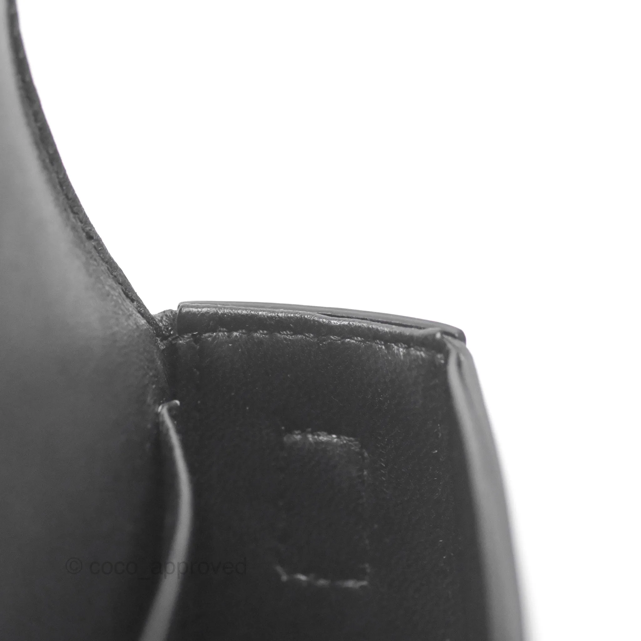 Celine Triomphe Shoulder Bag Black Calfskin