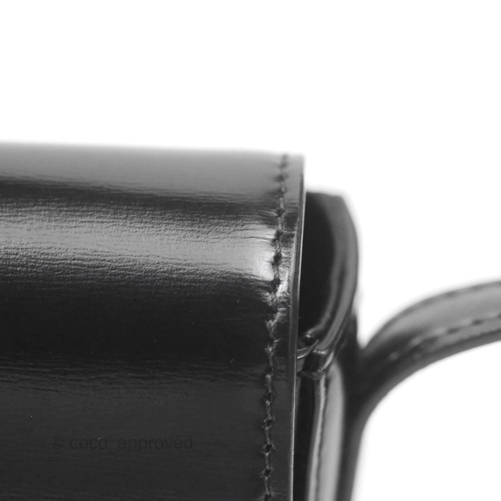Celine Triomphe Shoulder Bag Black Calfskin