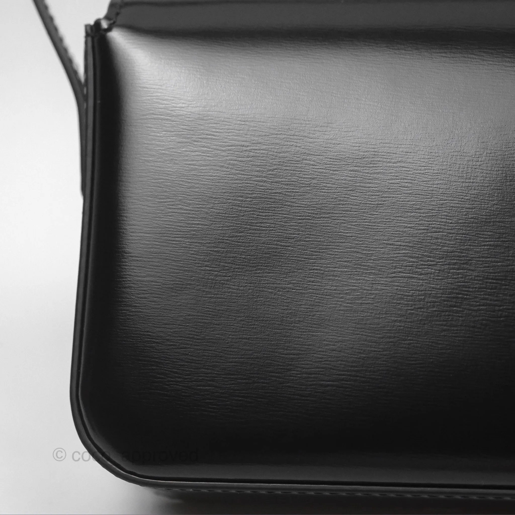 Celine Triomphe Shoulder Bag Black Calfskin