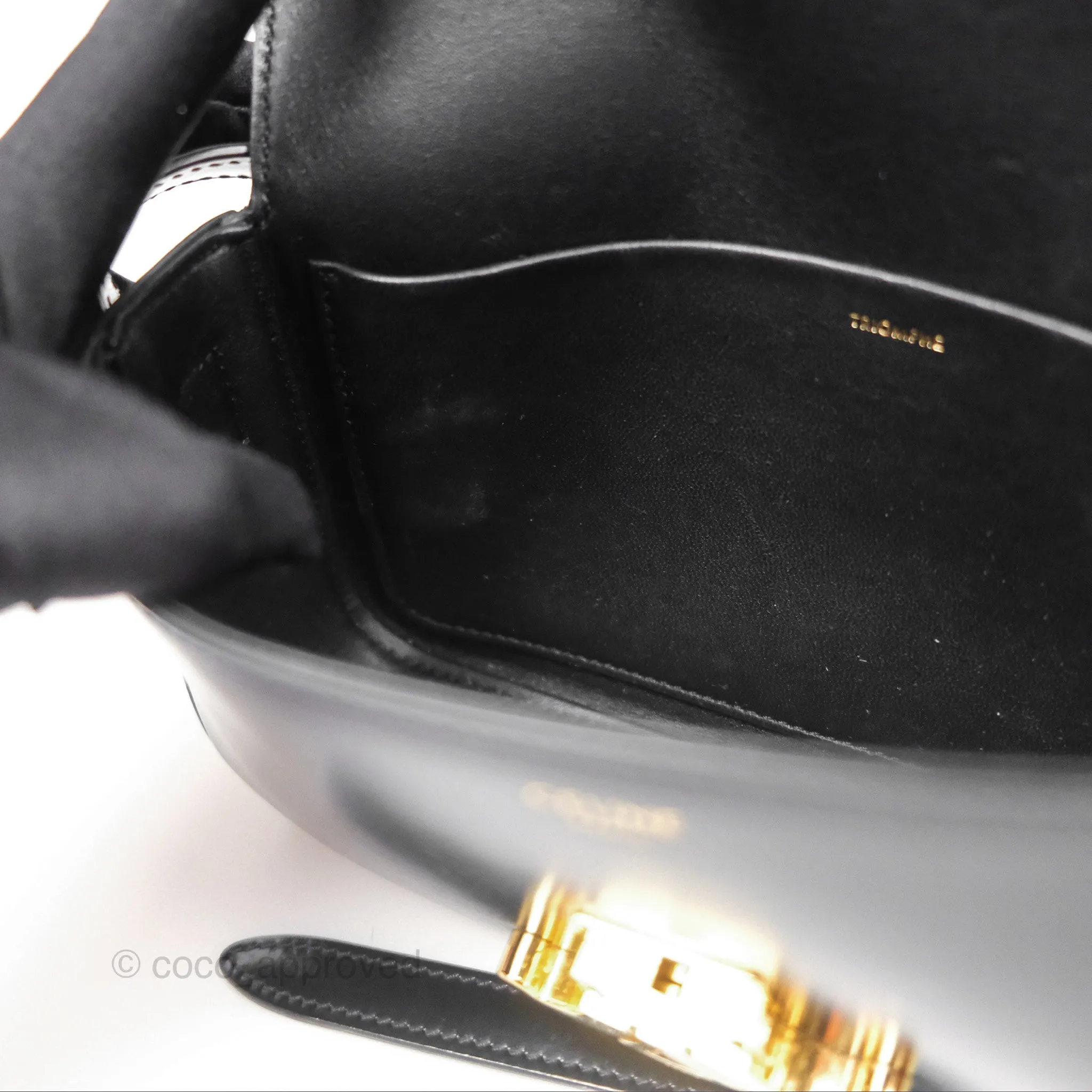 Celine Triomphe Shoulder Bag Black Calfskin