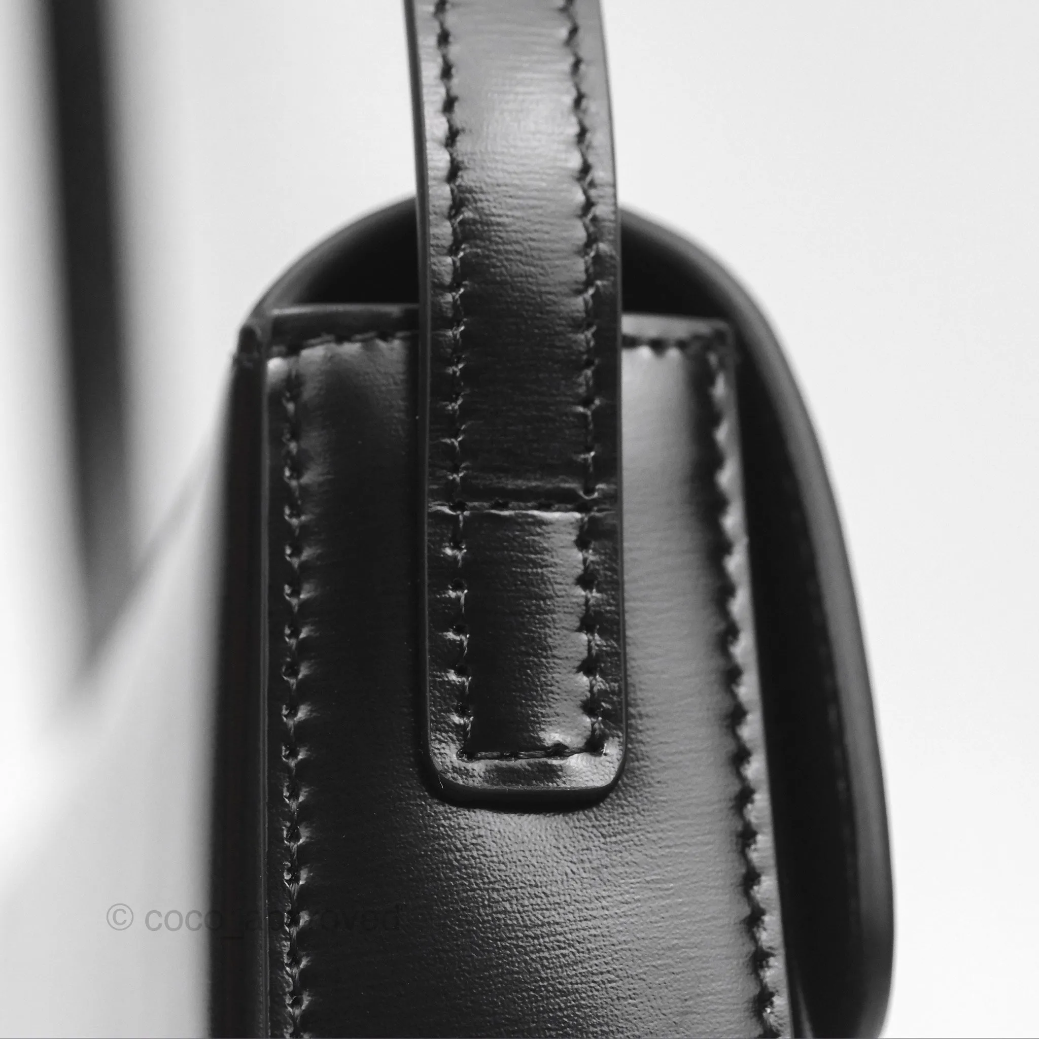 Celine Triomphe Shoulder Bag Black Calfskin