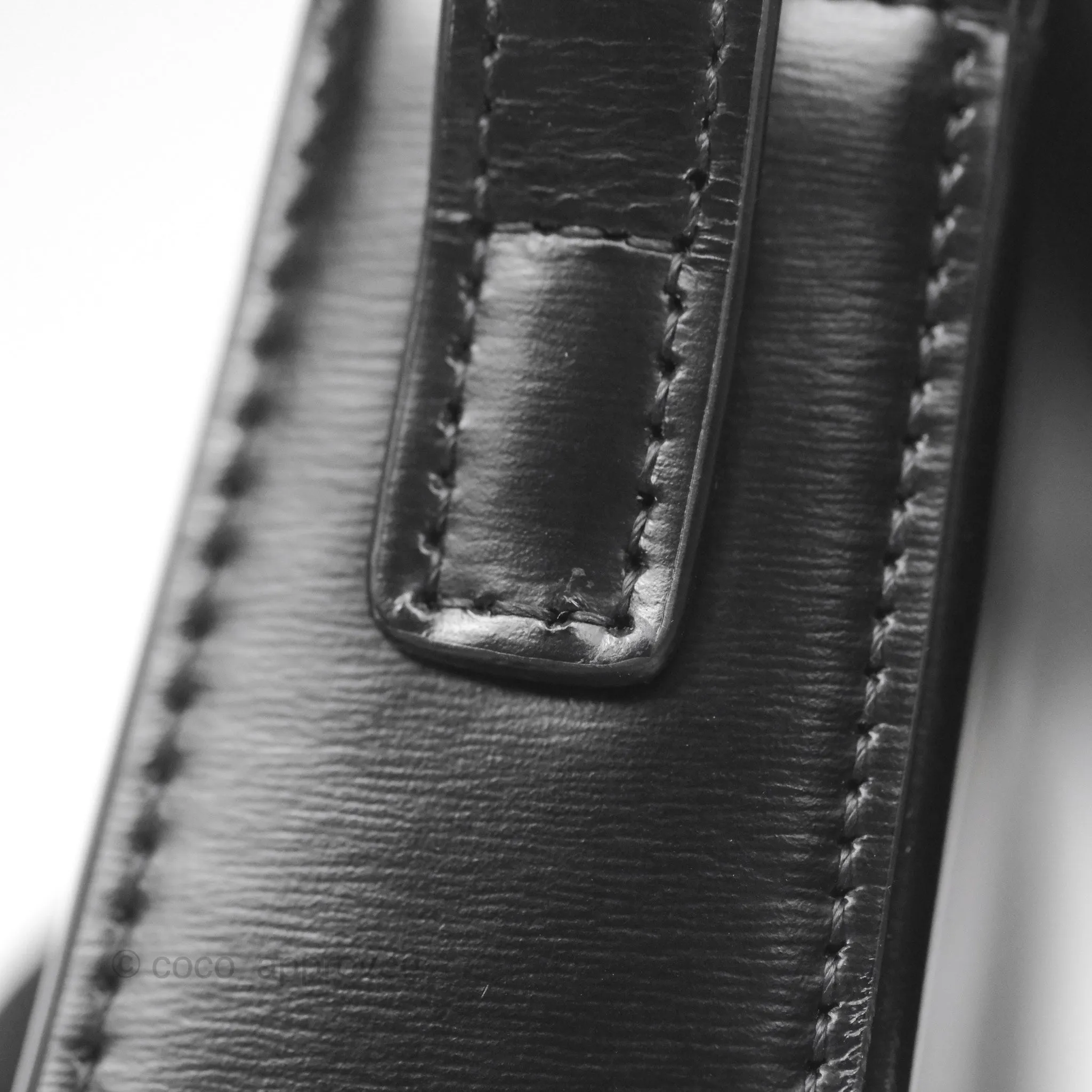 Celine Triomphe Shoulder Bag Black Calfskin