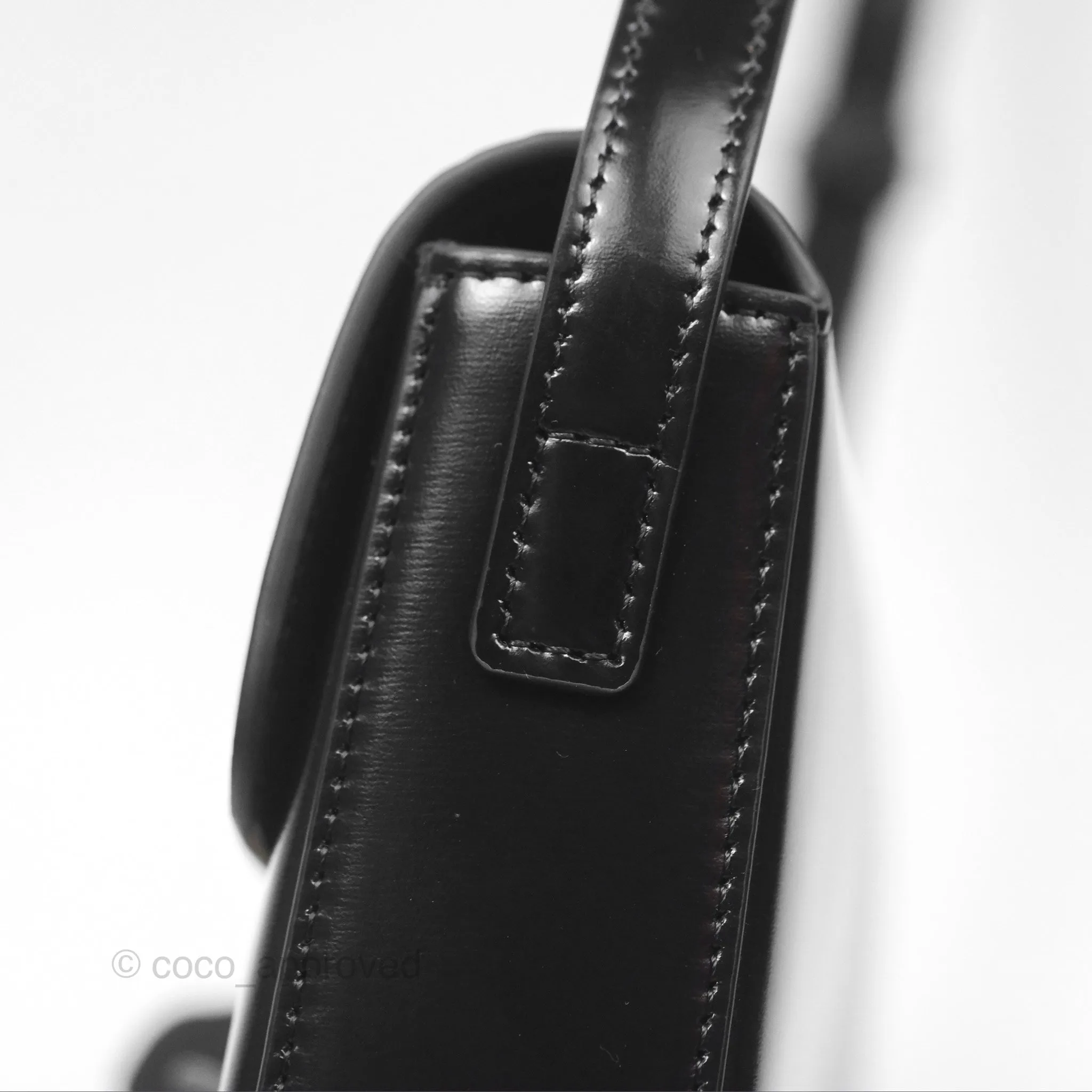 Celine Triomphe Shoulder Bag Black Calfskin