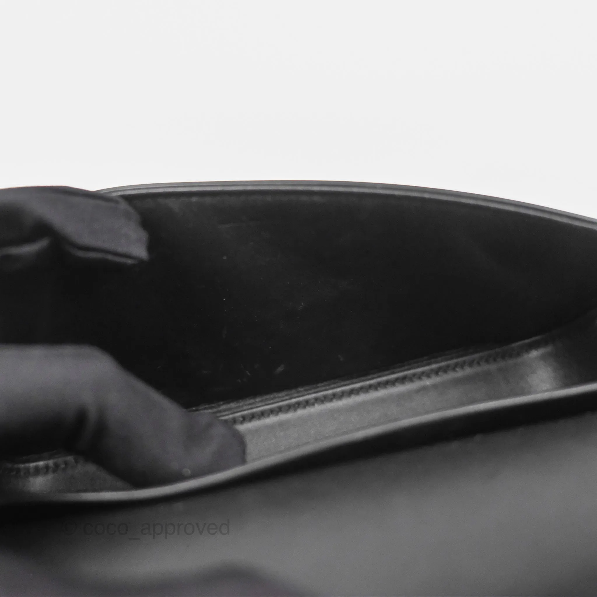 Celine Triomphe Shoulder Bag Black Calfskin