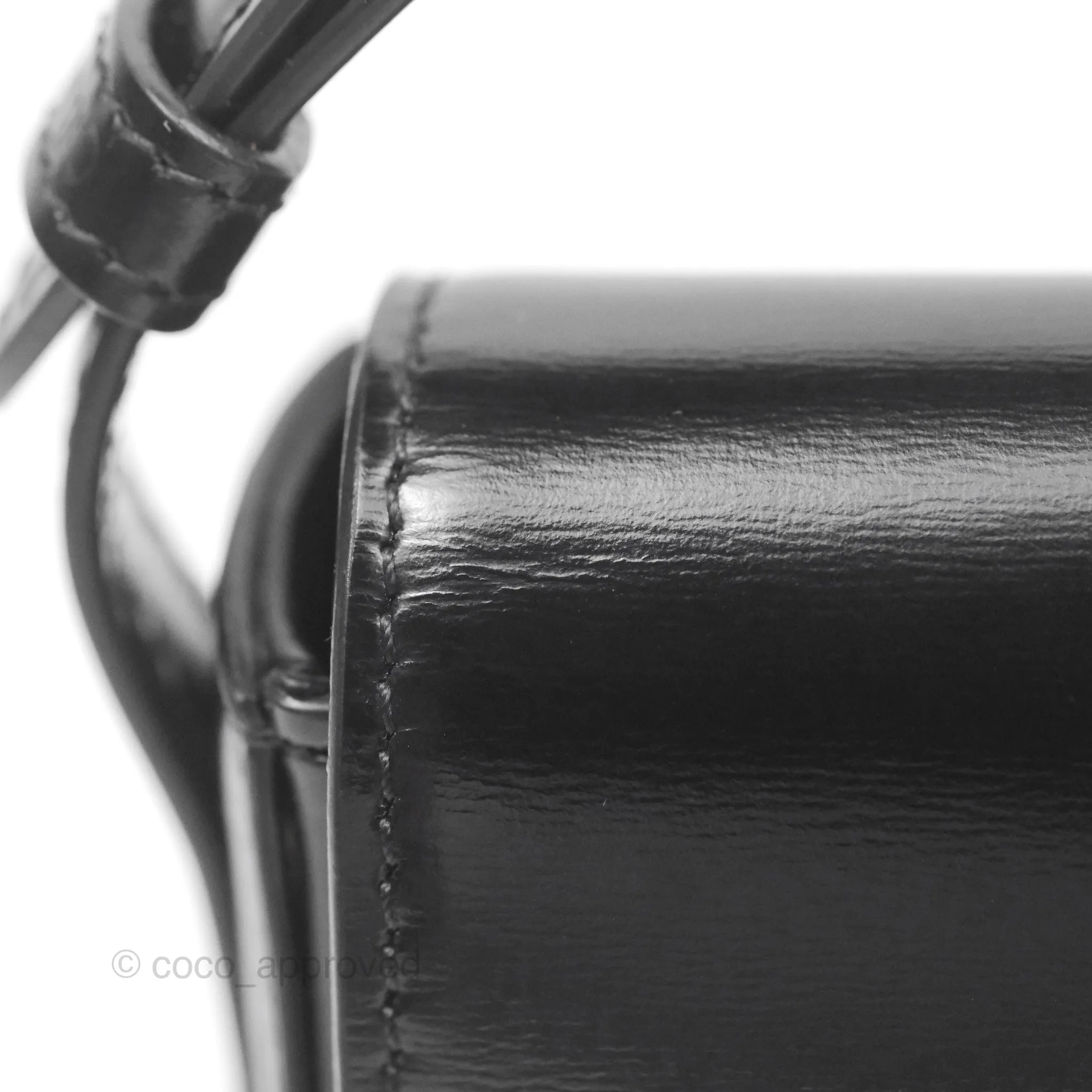 Celine Triomphe Shoulder Bag Black Calfskin