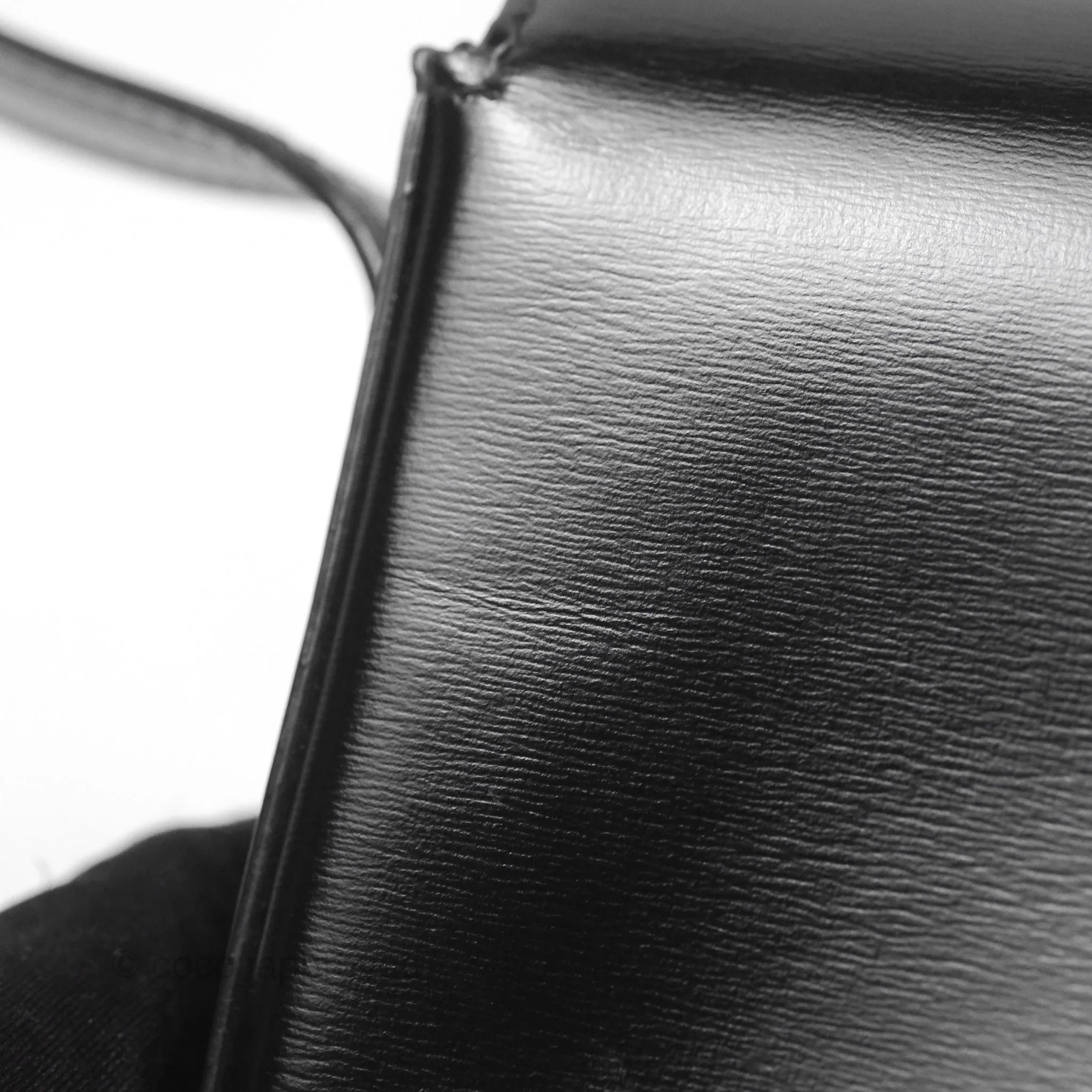 Celine Triomphe Shoulder Bag Black Calfskin