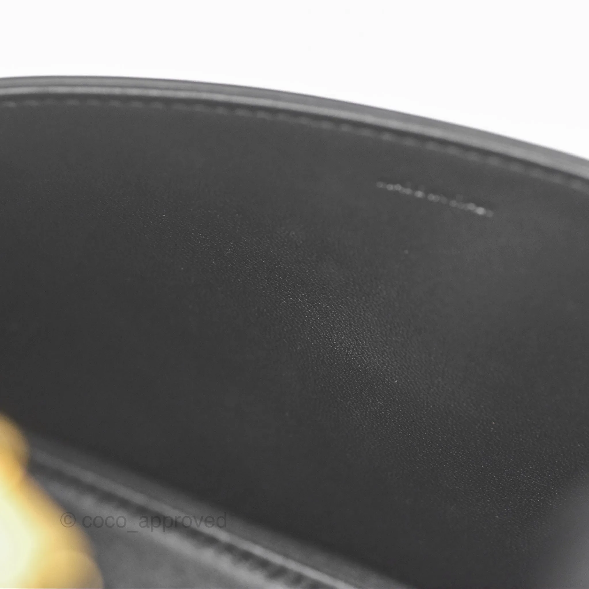 Celine Triomphe Shoulder Bag Black Calfskin