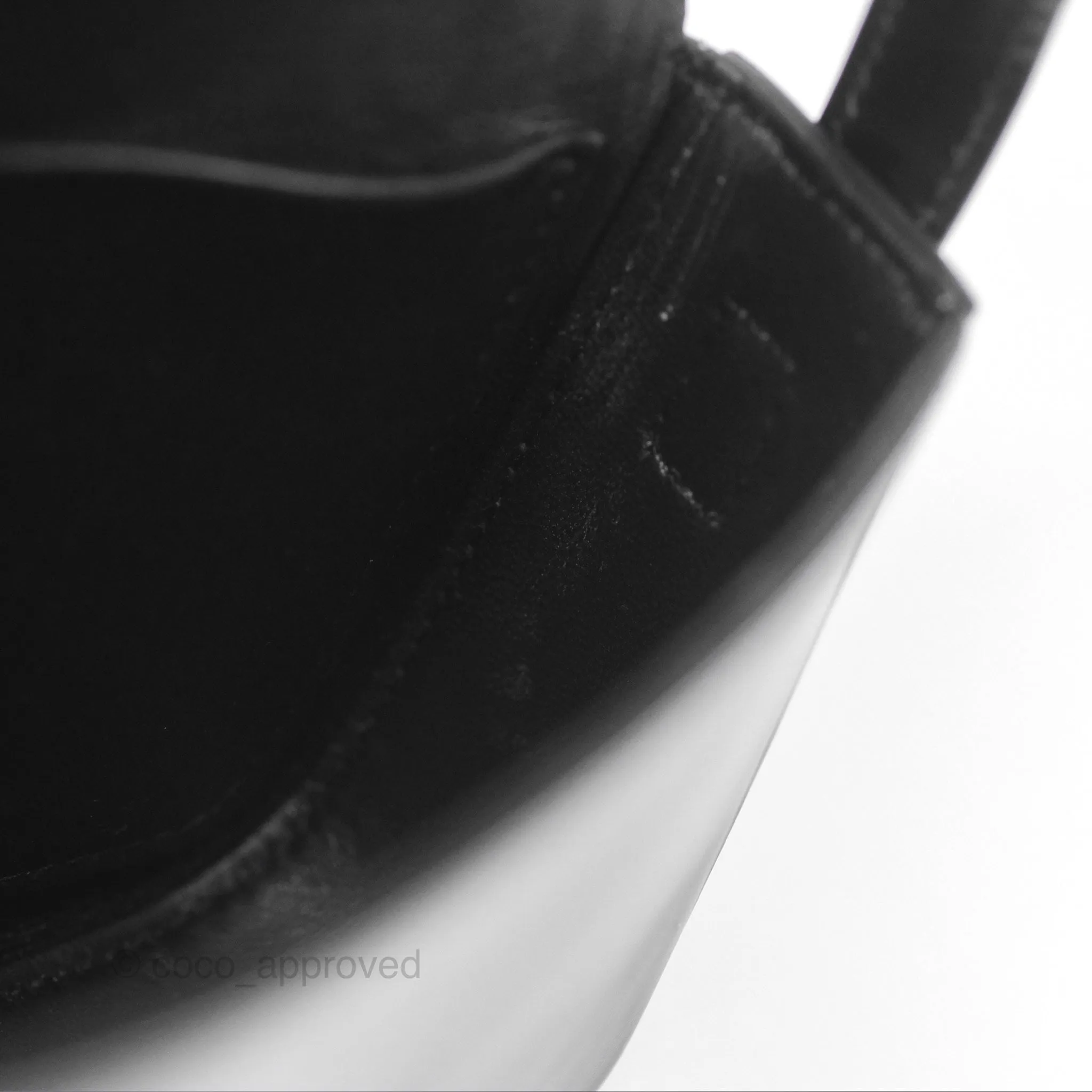 Celine Triomphe Shoulder Bag Black Calfskin