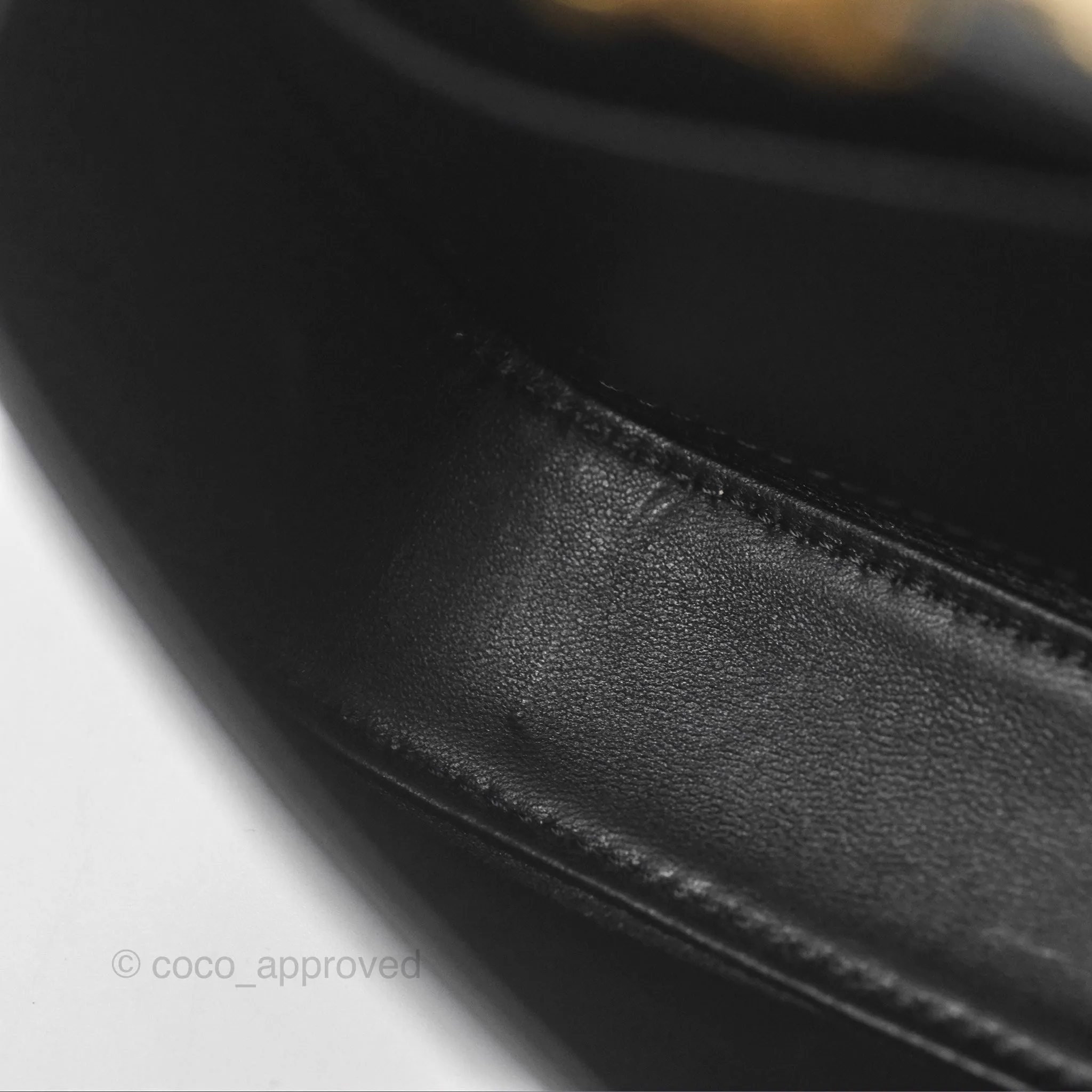 Celine Triomphe Shoulder Bag Black Calfskin