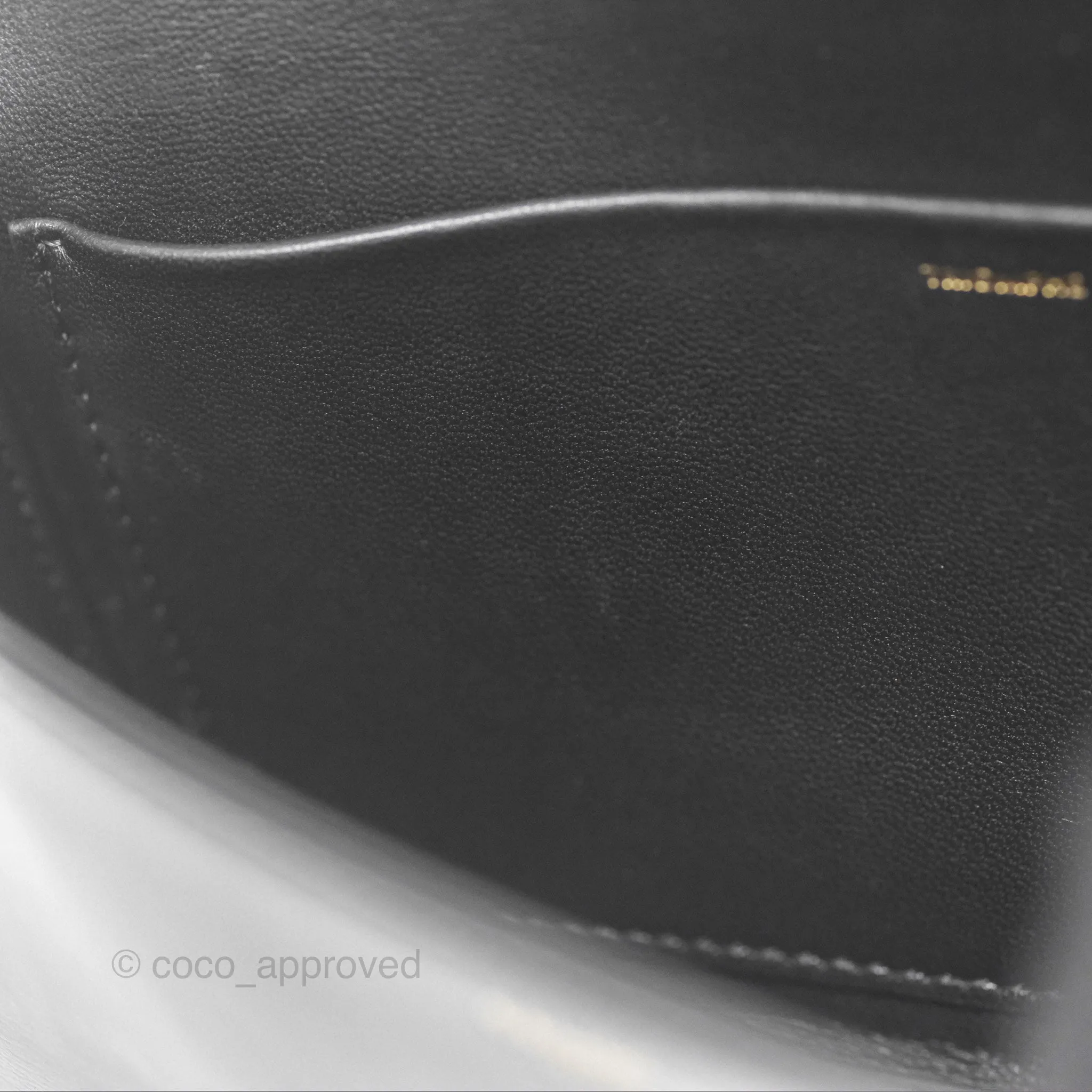 Celine Triomphe Shoulder Bag Black Calfskin