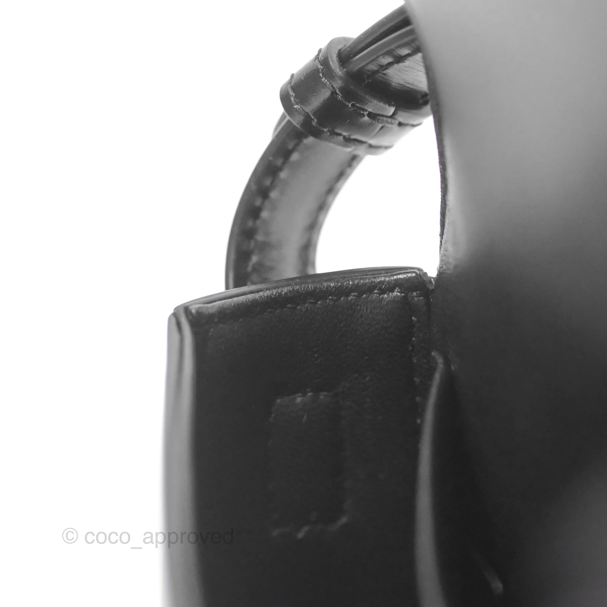 Celine Triomphe Shoulder Bag Black Calfskin