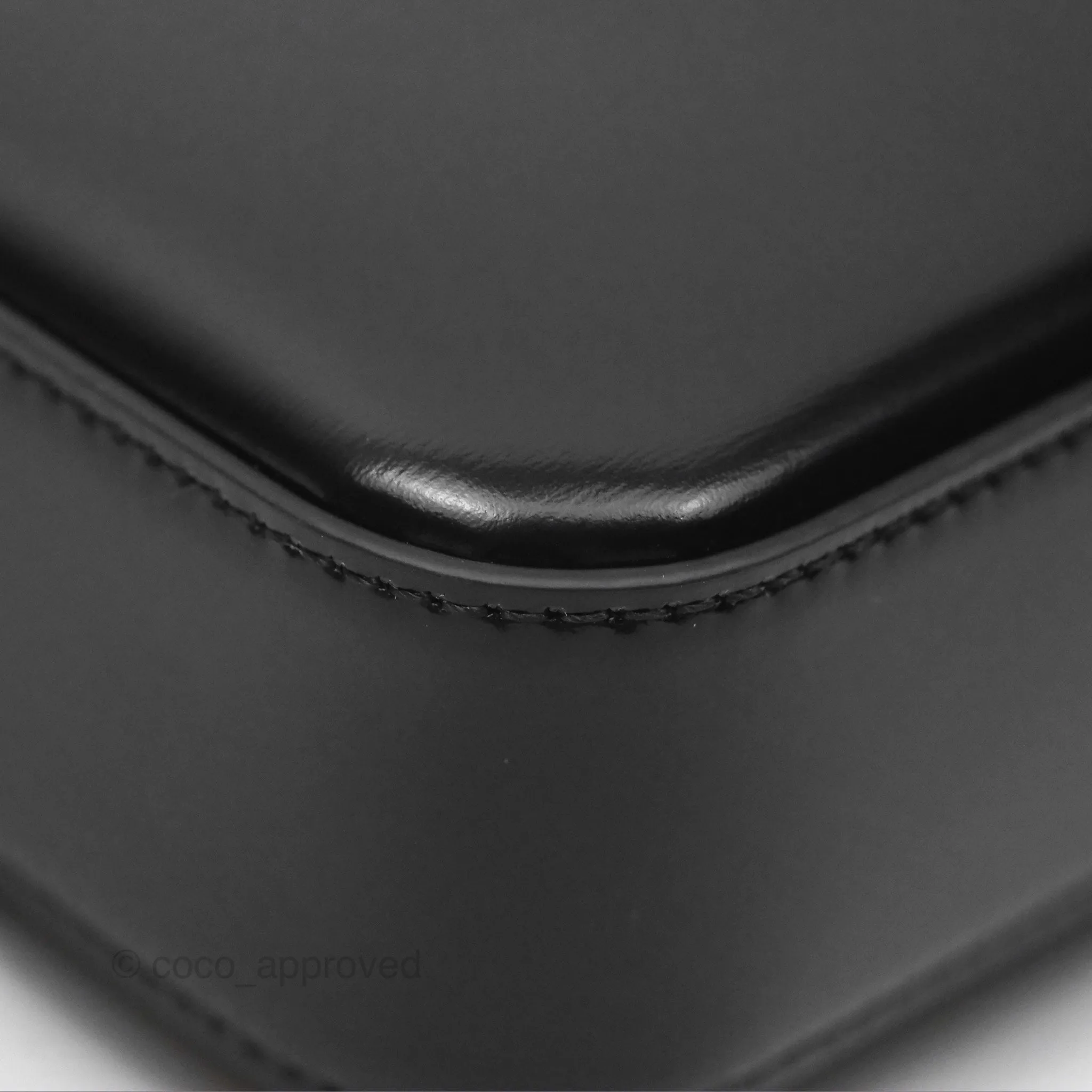 Celine Triomphe Shoulder Bag Black Calfskin