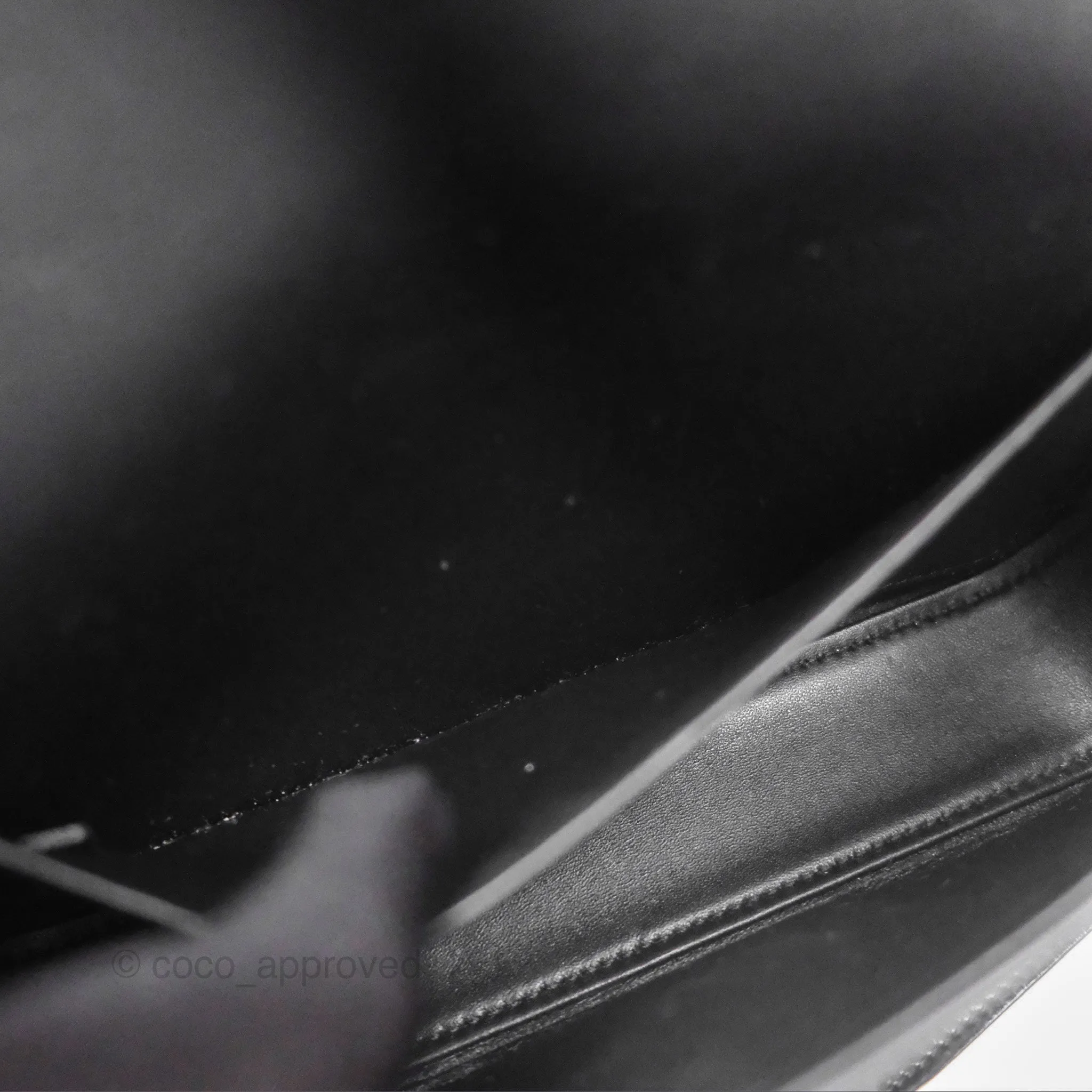 Celine Triomphe Shoulder Bag Black Calfskin