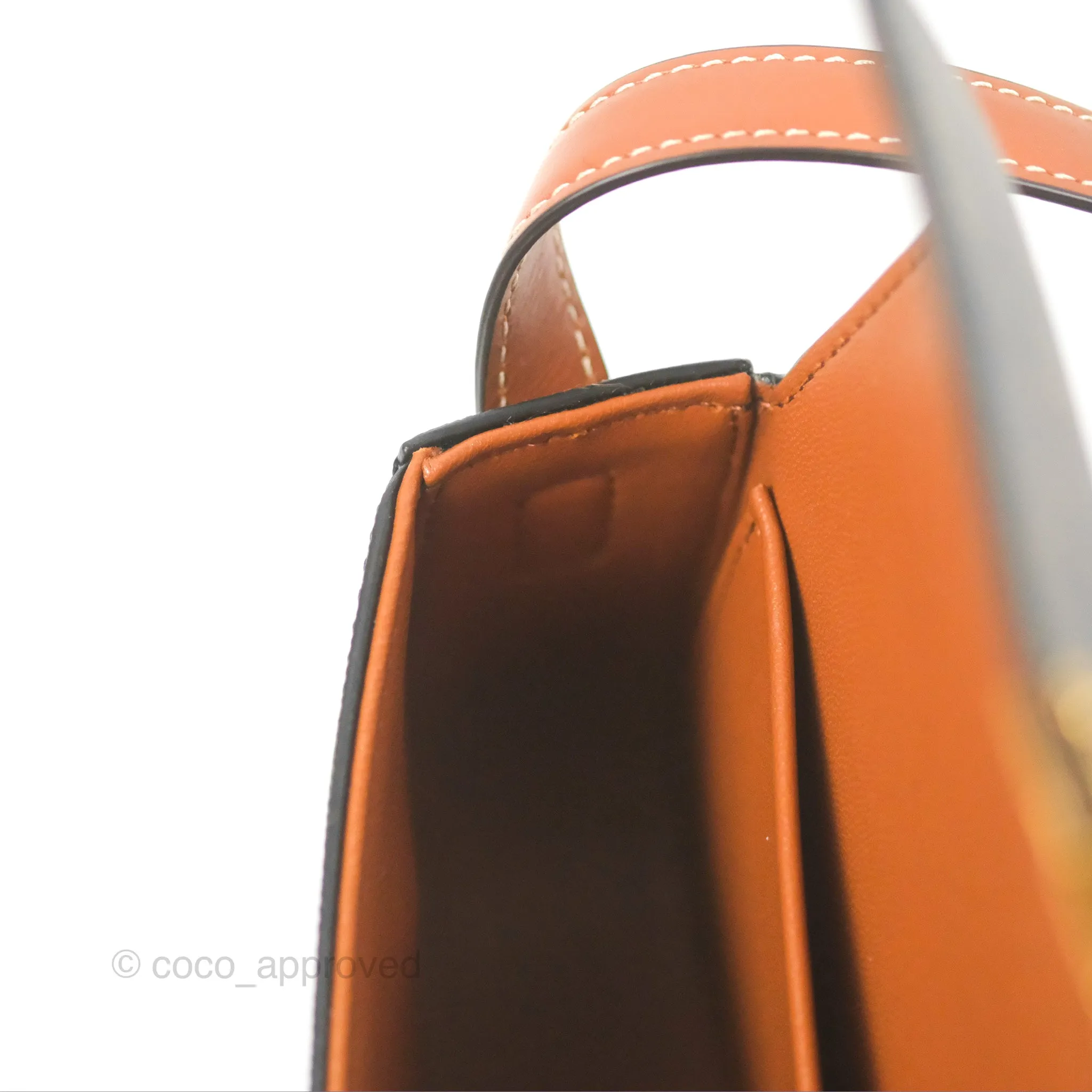 Celine Triomphe Shoulder Bag Tan Calfskin Triomphe Canvas