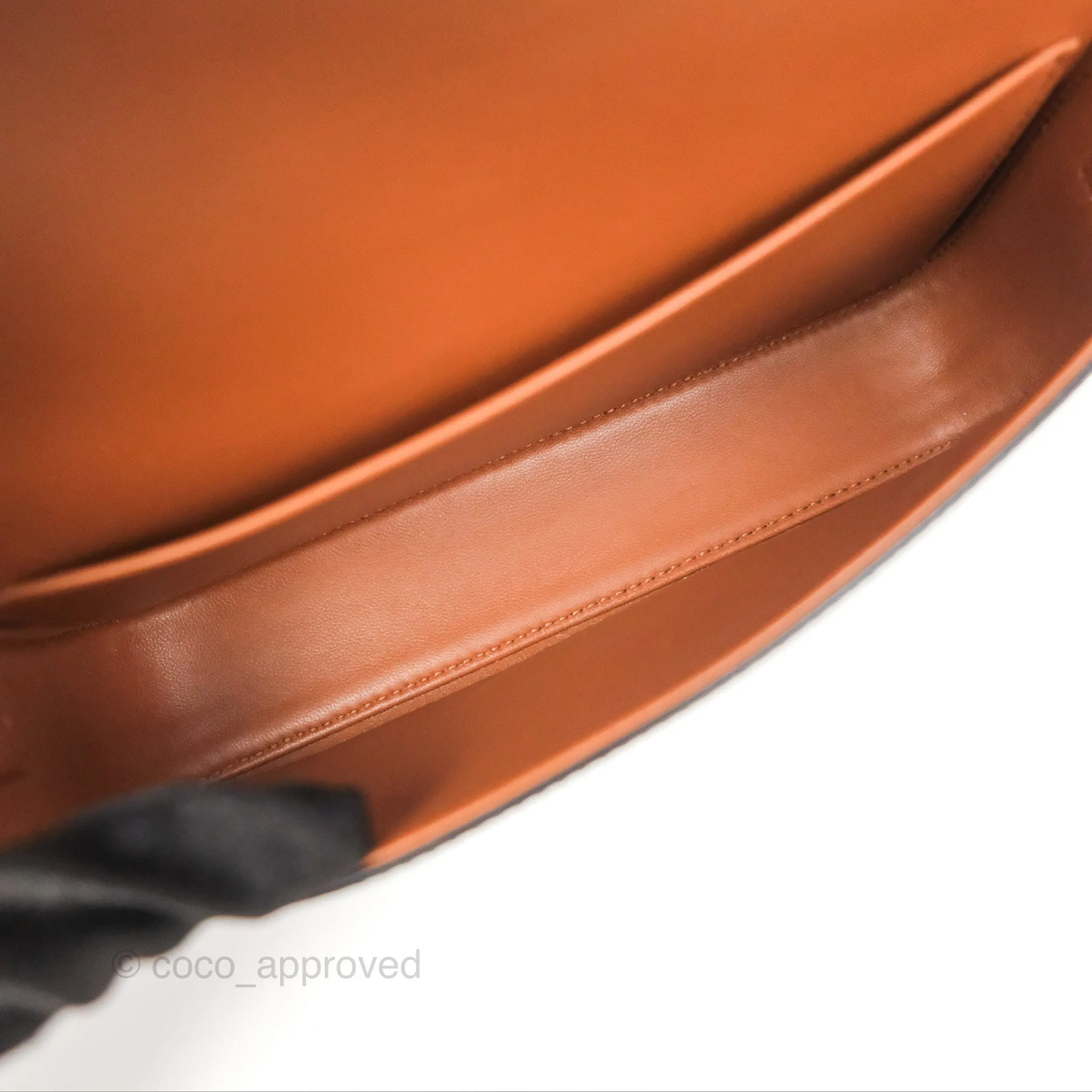 Celine Triomphe Shoulder Bag Tan Calfskin Triomphe Canvas