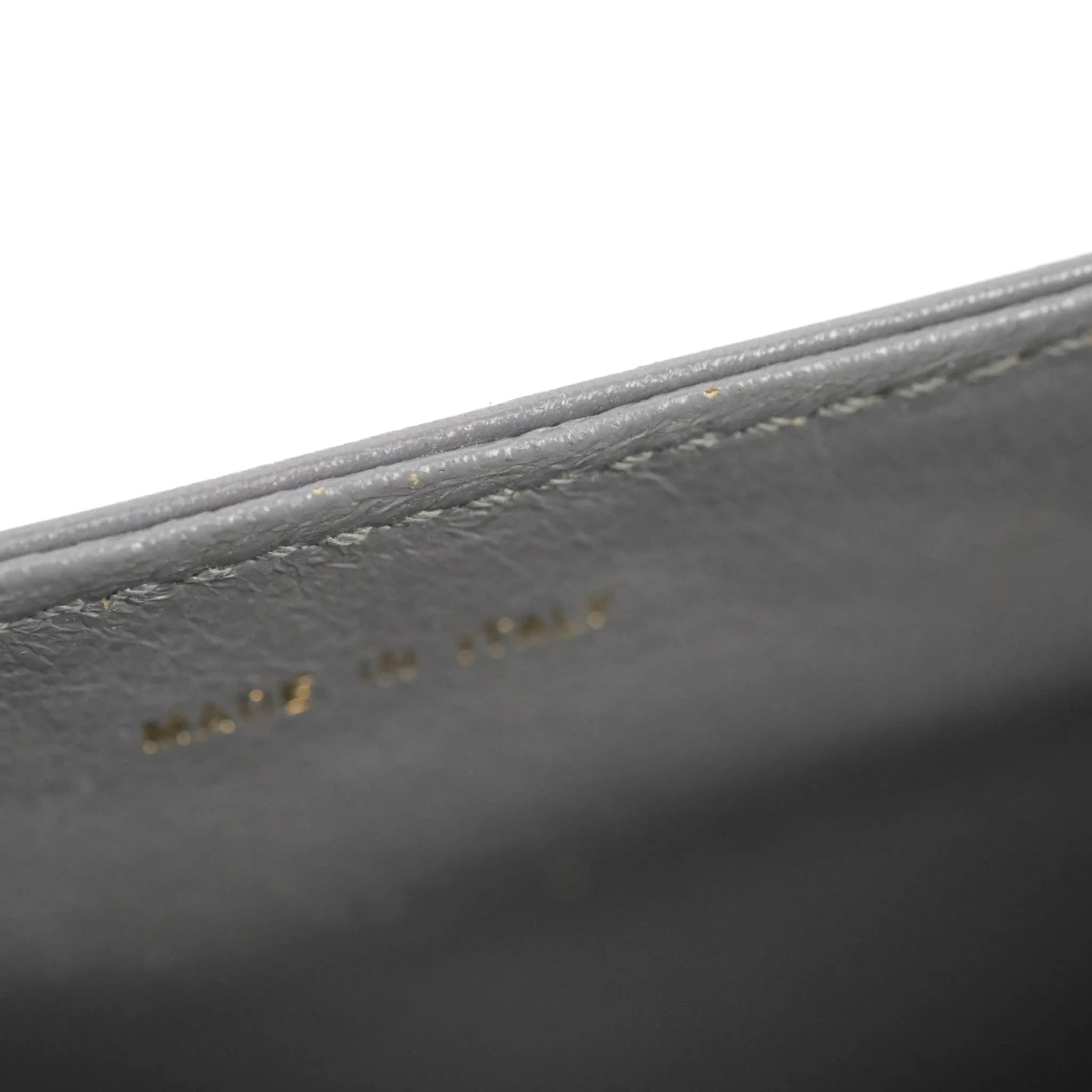Celine Vintage Royal Triomphe Lock Crossbody Bag Grey