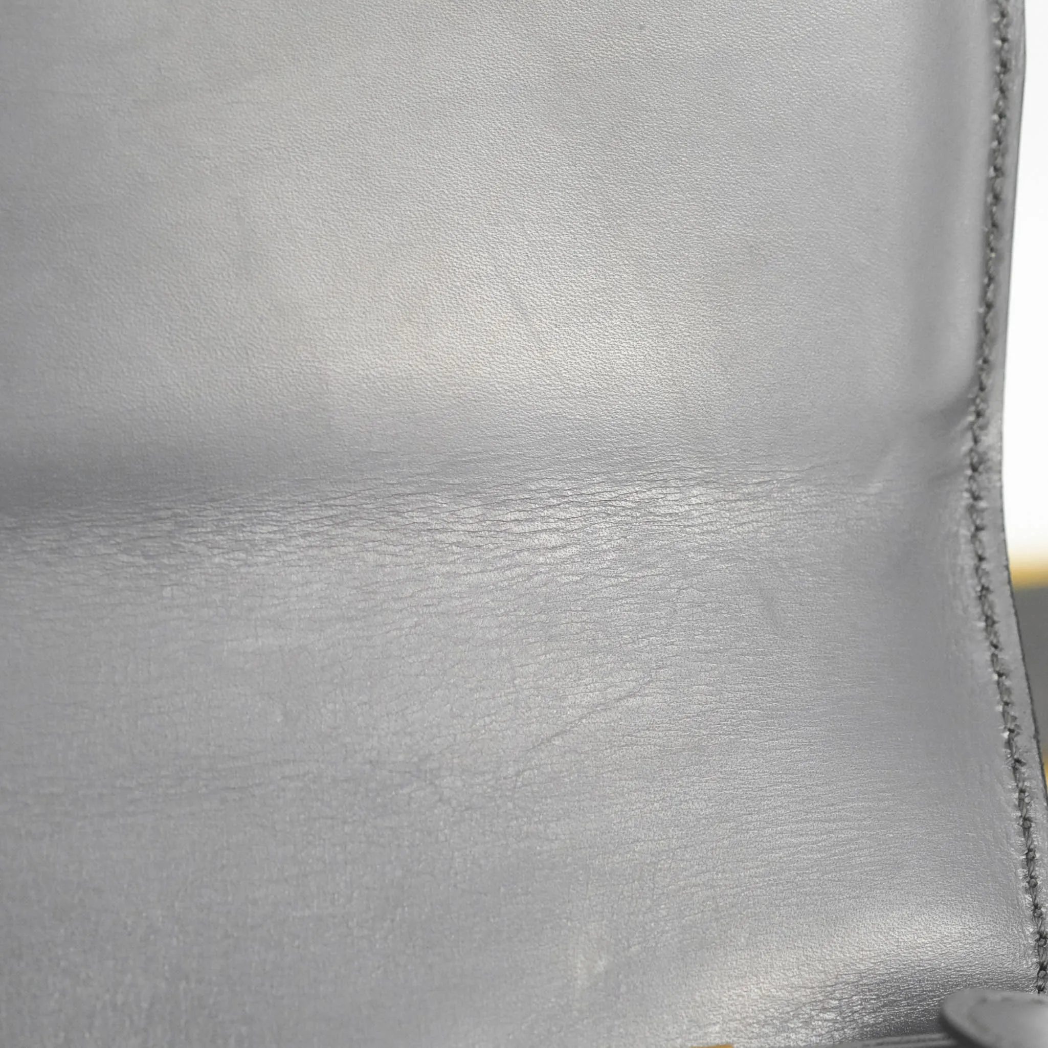 Celine Vintage Royal Triomphe Lock Crossbody Bag Grey