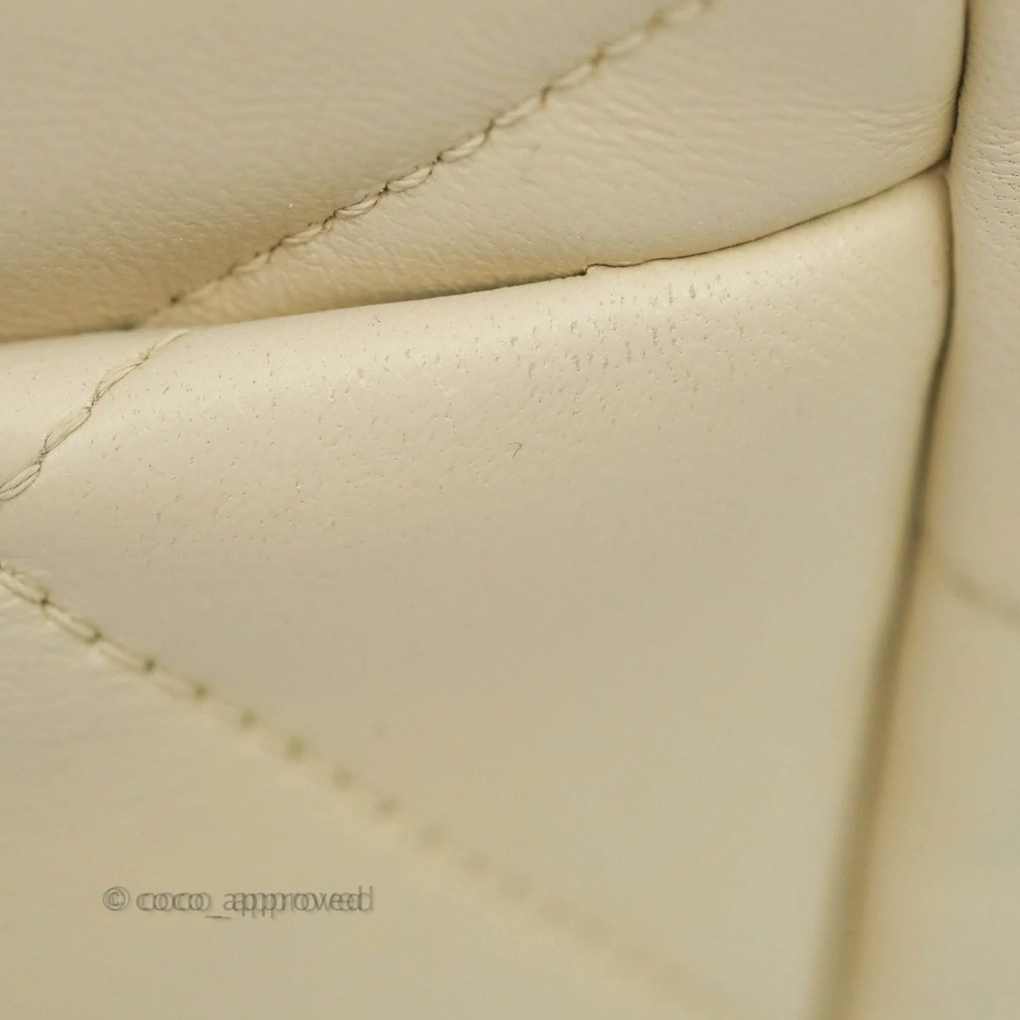 Chanel 19 Medium Beige Cream Goatskin Mixed Hardware