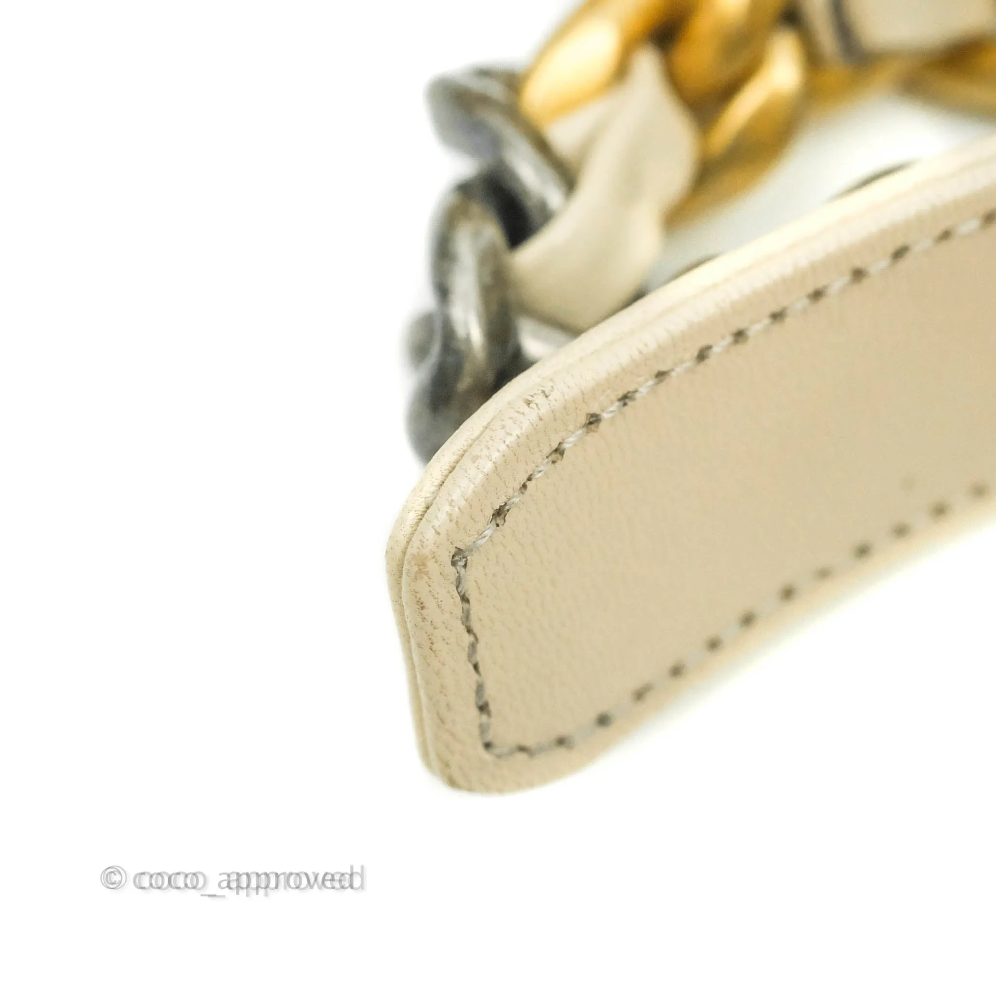 Chanel 19 Medium Beige Cream Goatskin Mixed Hardware