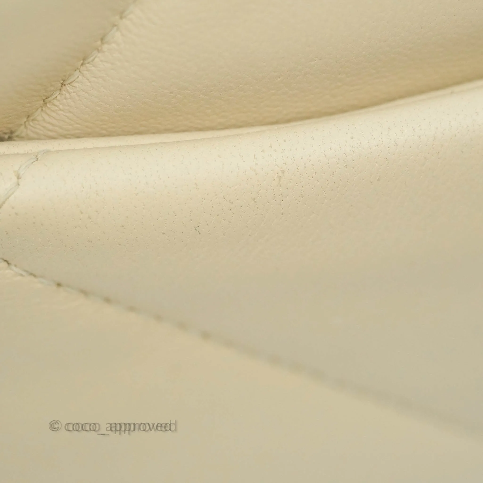 Chanel 19 Medium Beige Cream Goatskin Mixed Hardware