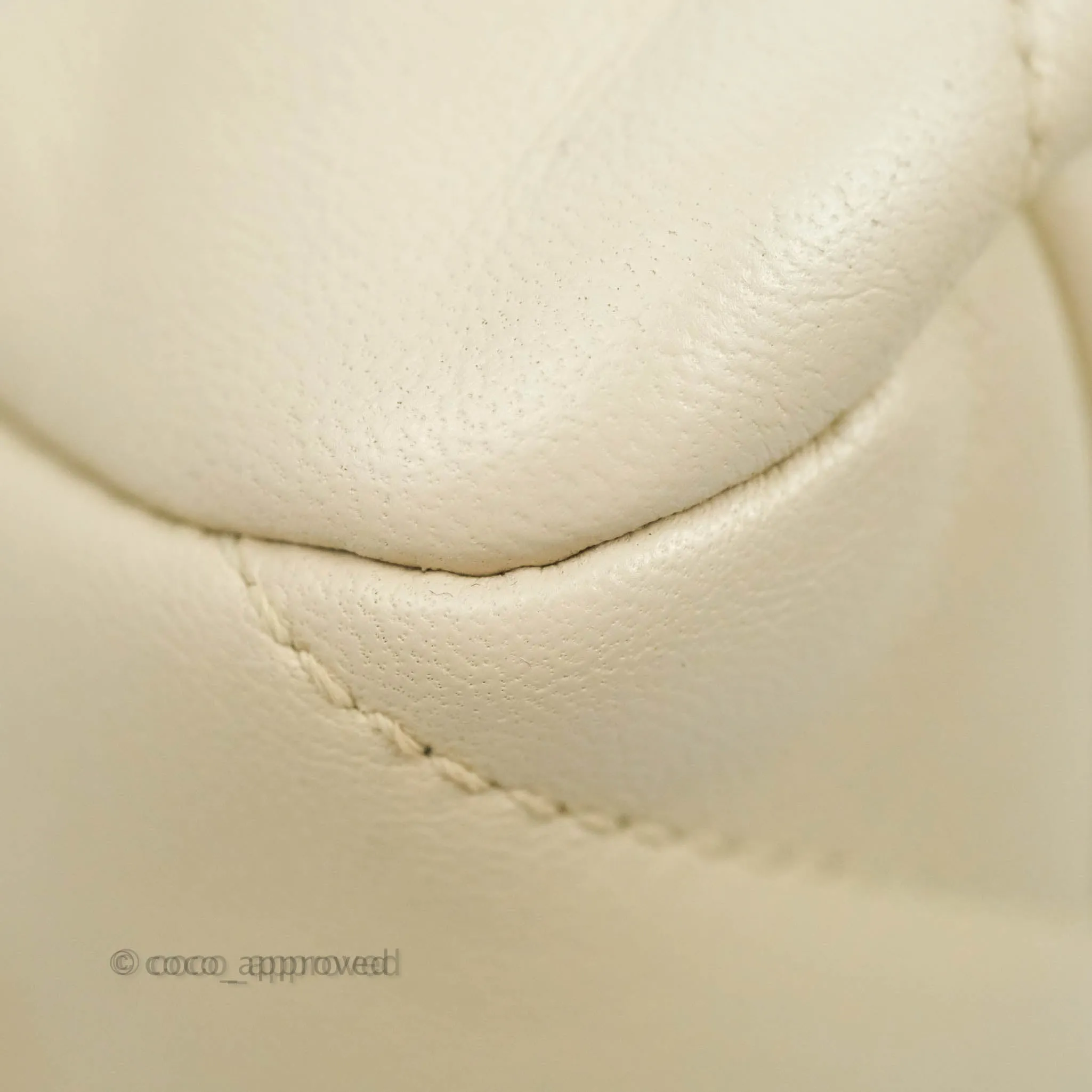 Chanel 19 Medium Beige Cream Goatskin Mixed Hardware