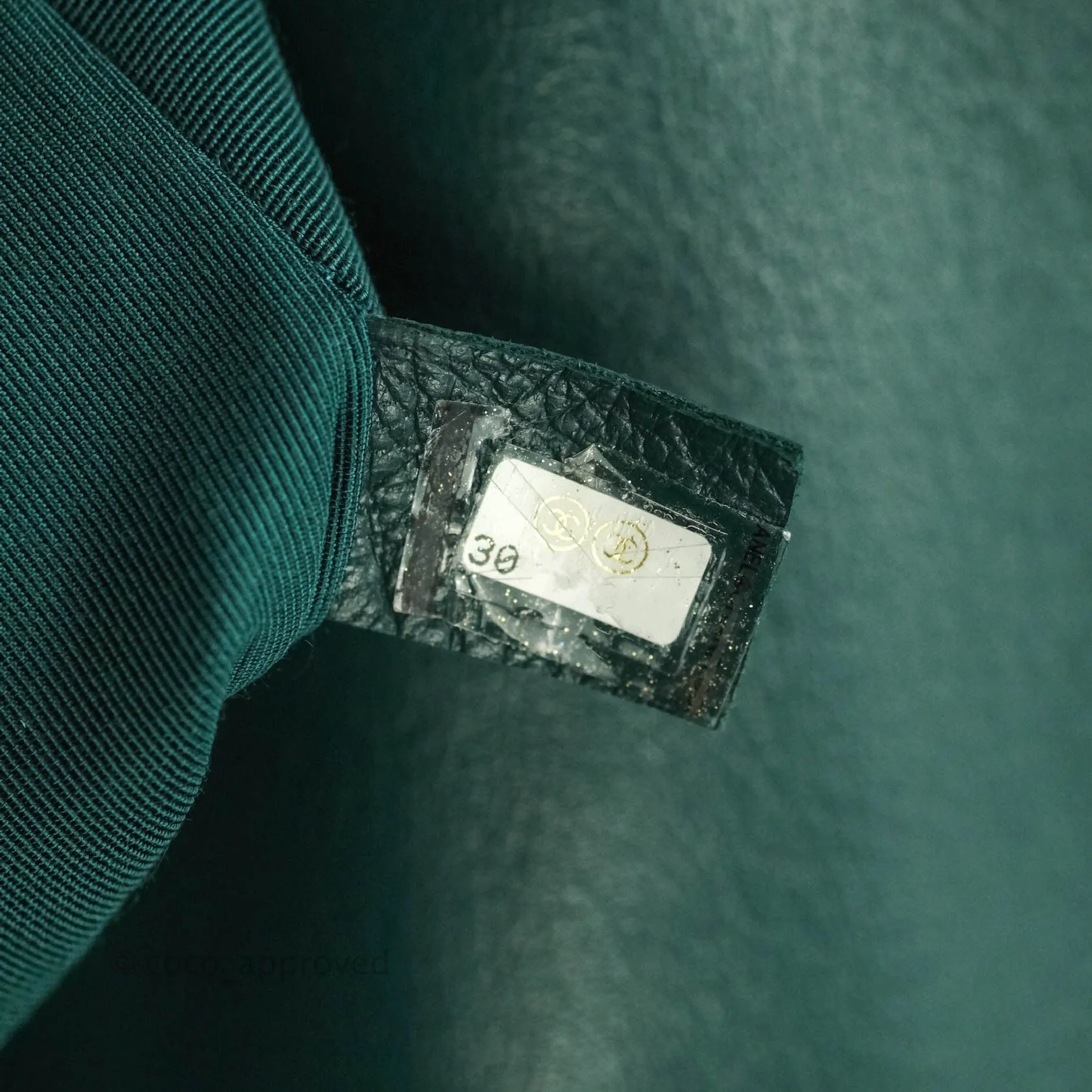 Chanel 19 Medium Dark Green Mixed Hardware Goatskin