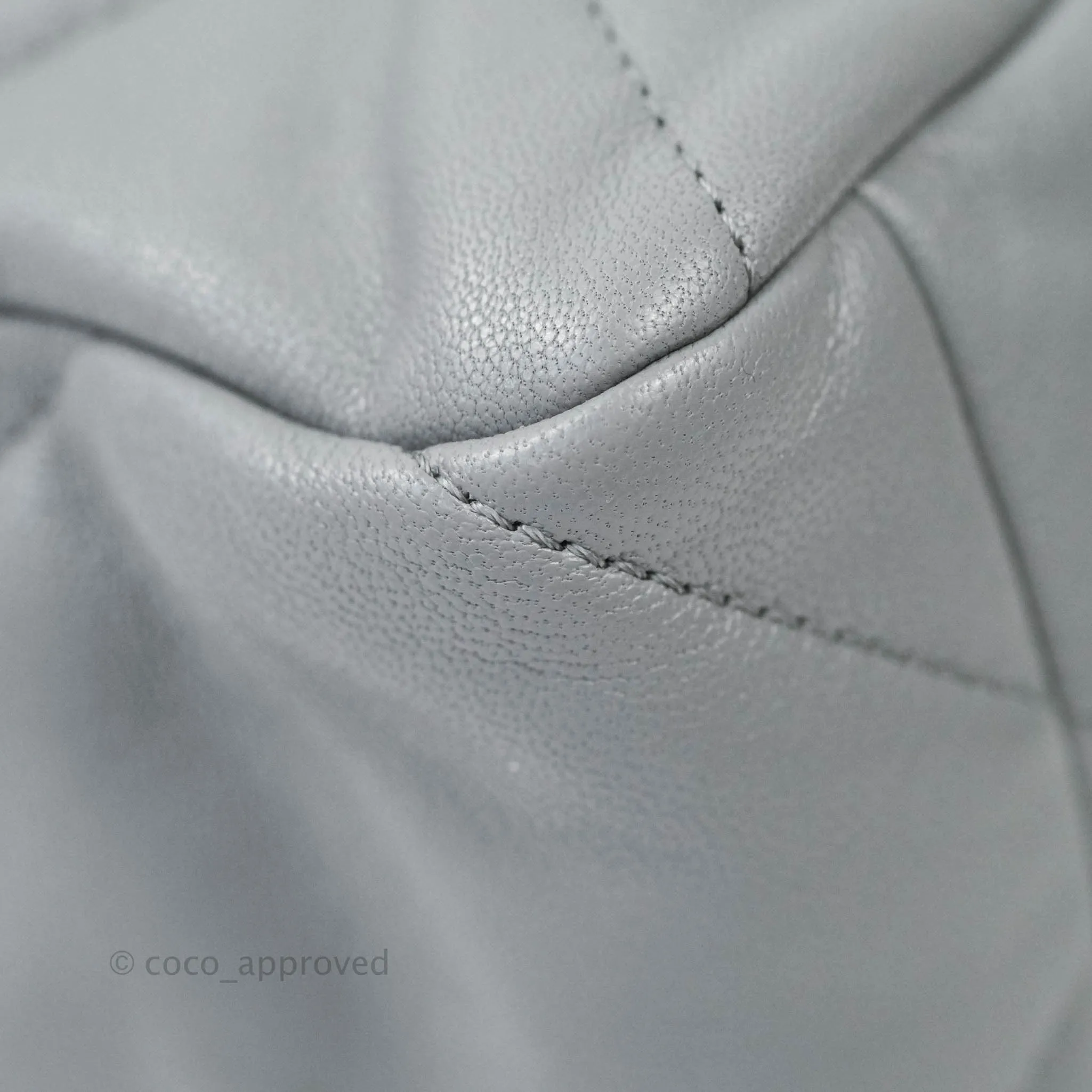 Chanel 19 Medium Grey Mixed Hardware Goatskin