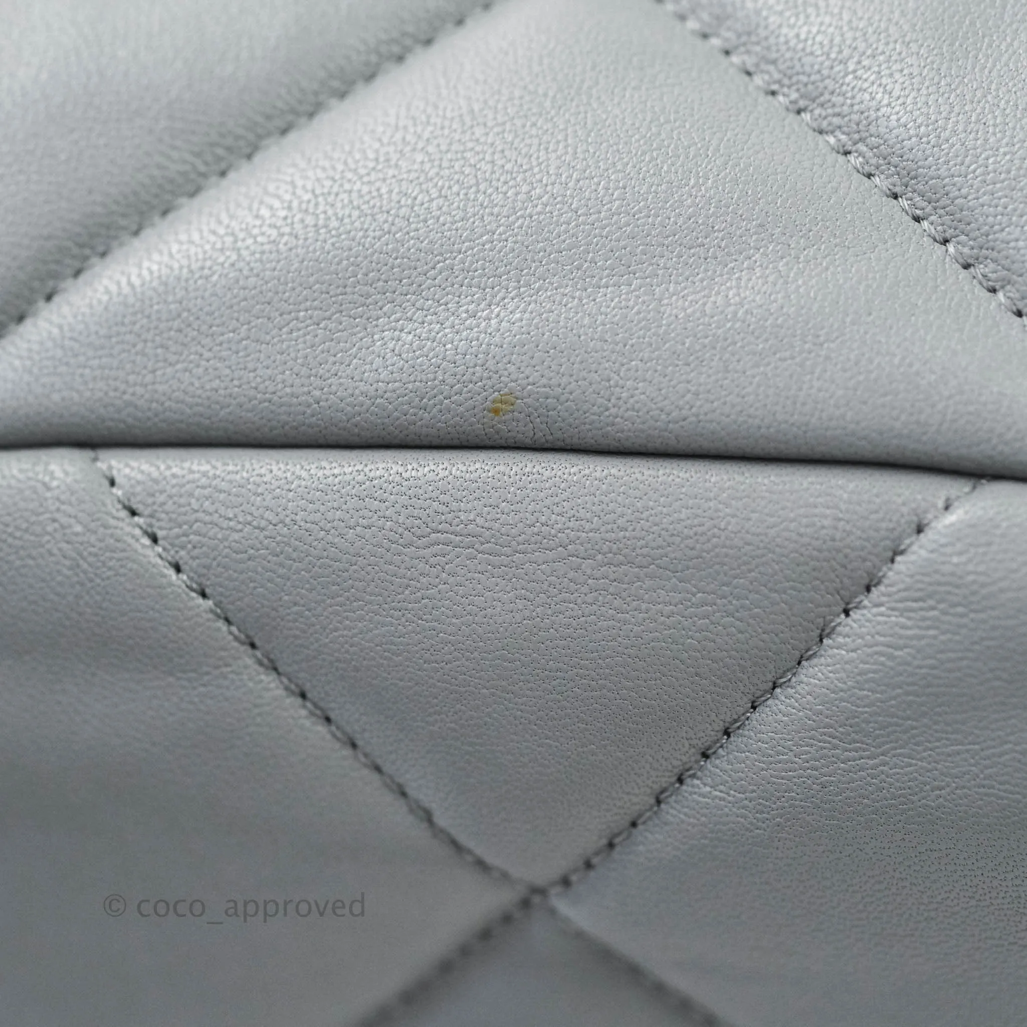 Chanel 19 Medium Grey Mixed Hardware Goatskin