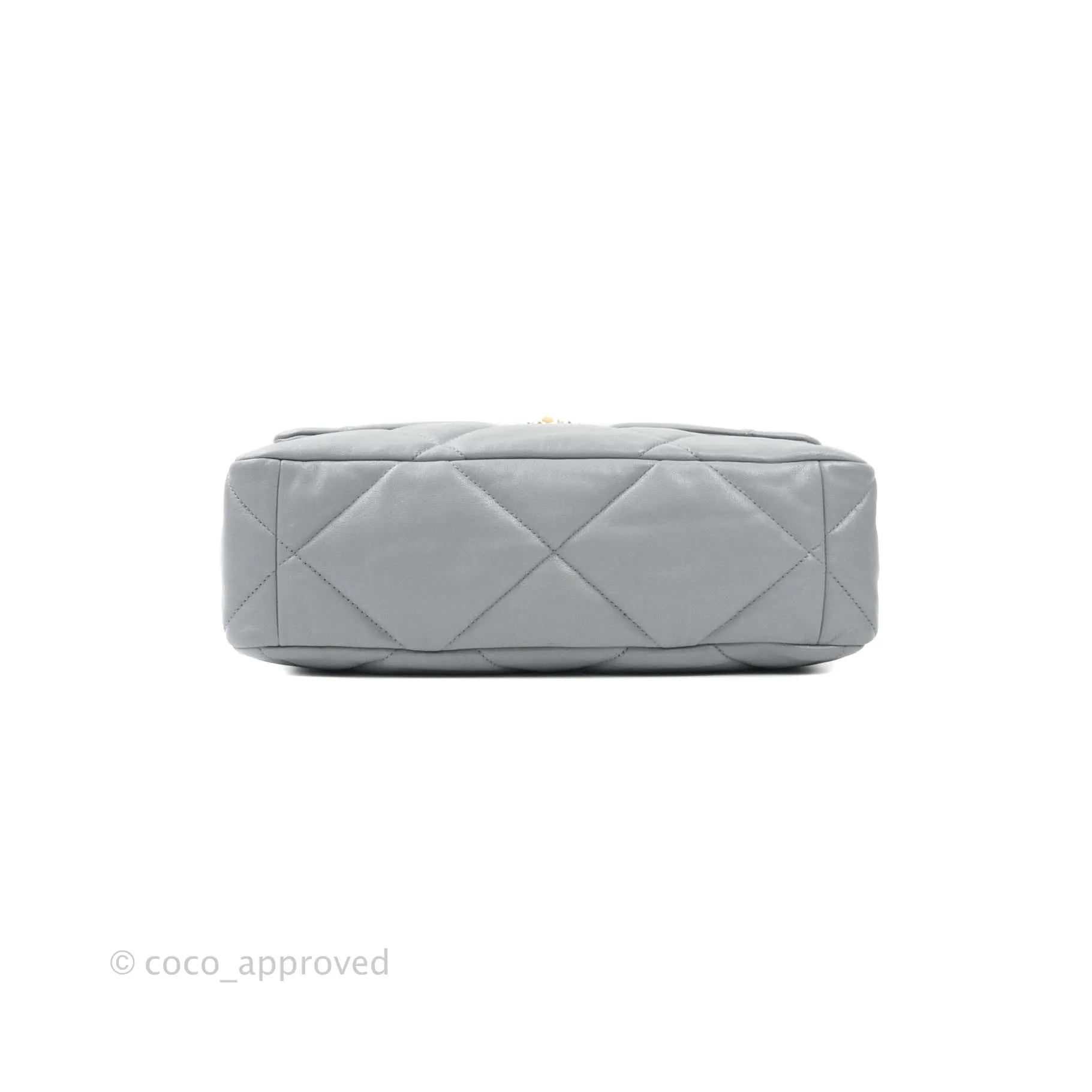 Chanel 19 Medium Grey Mixed Hardware Goatskin
