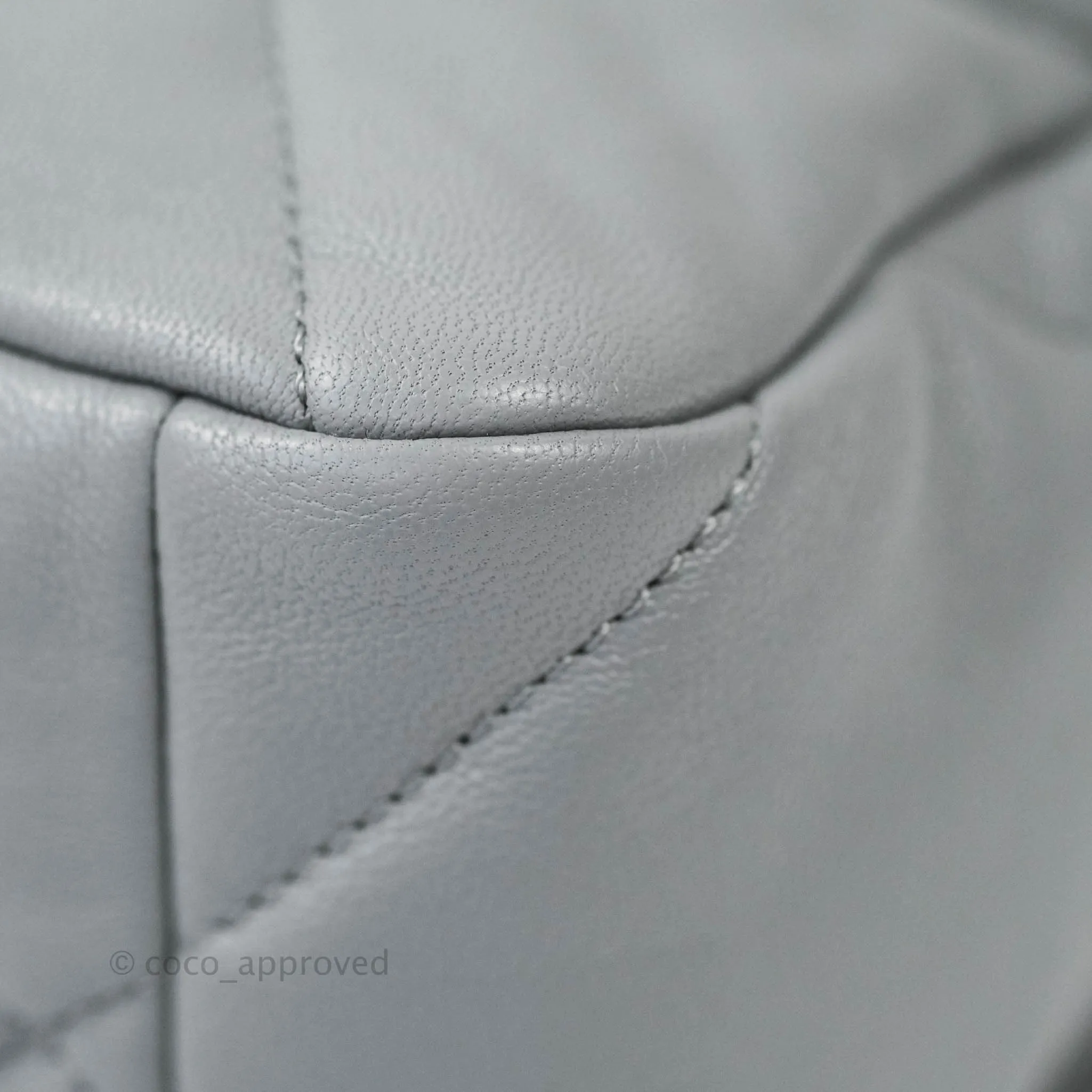 Chanel 19 Medium Grey Mixed Hardware Goatskin