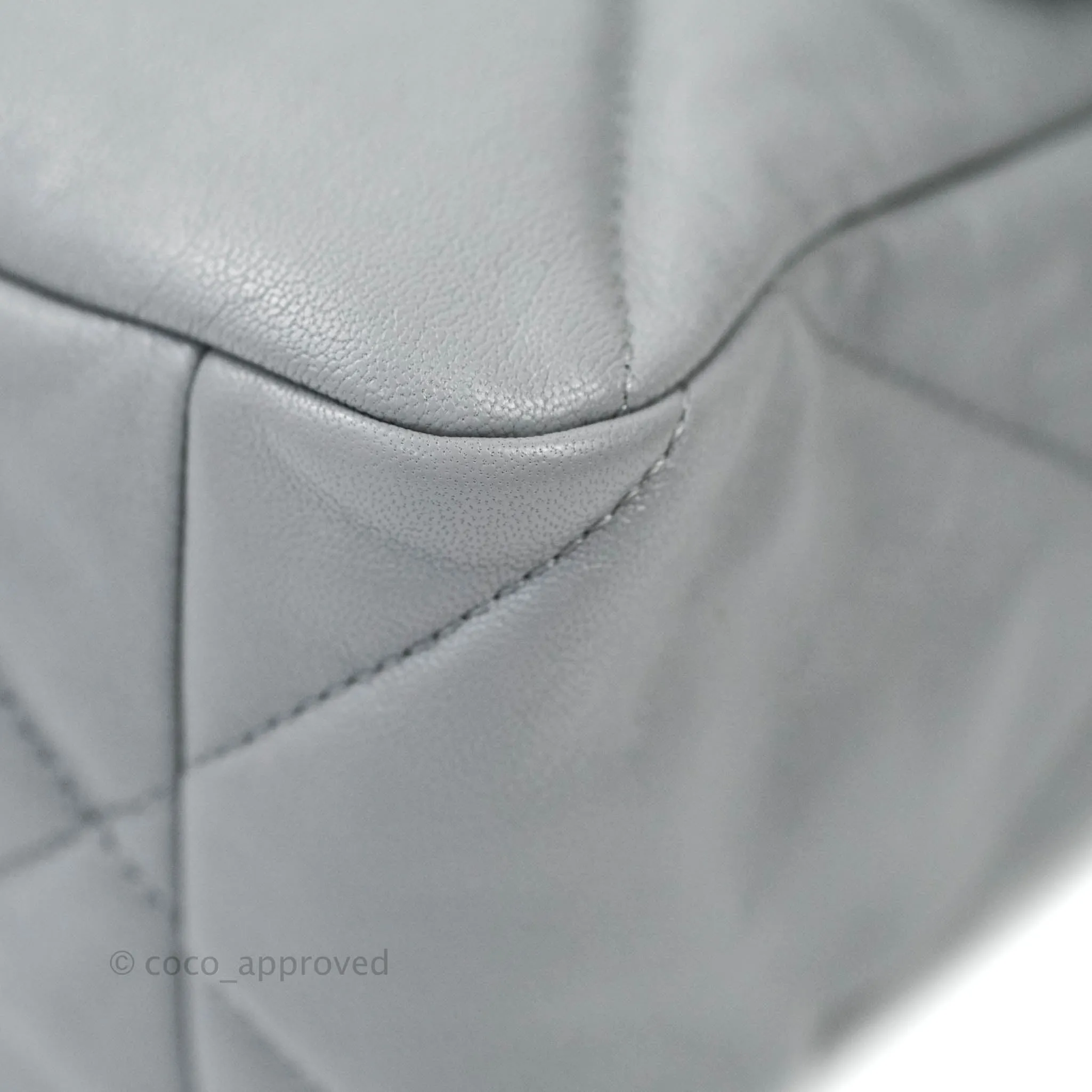 Chanel 19 Medium Grey Mixed Hardware Goatskin