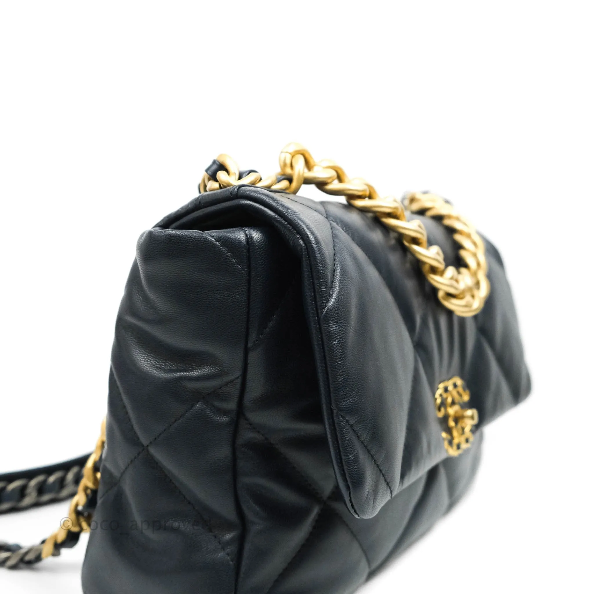 Chanel 19 Medium Navy Goatskin Mixed Hardware 20A