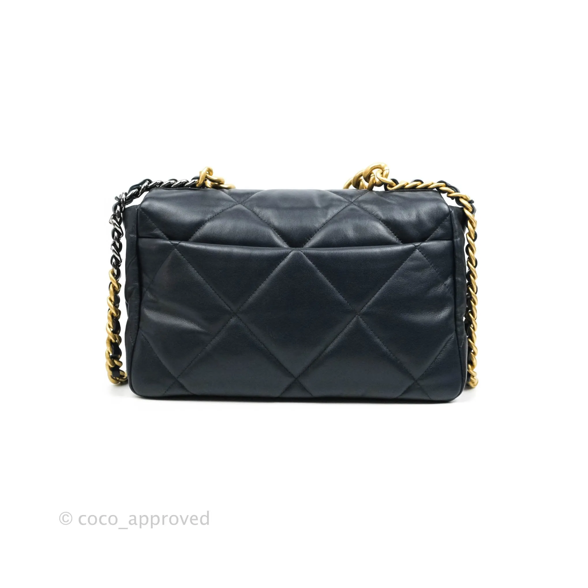 Chanel 19 Medium Navy Goatskin Mixed Hardware 20A