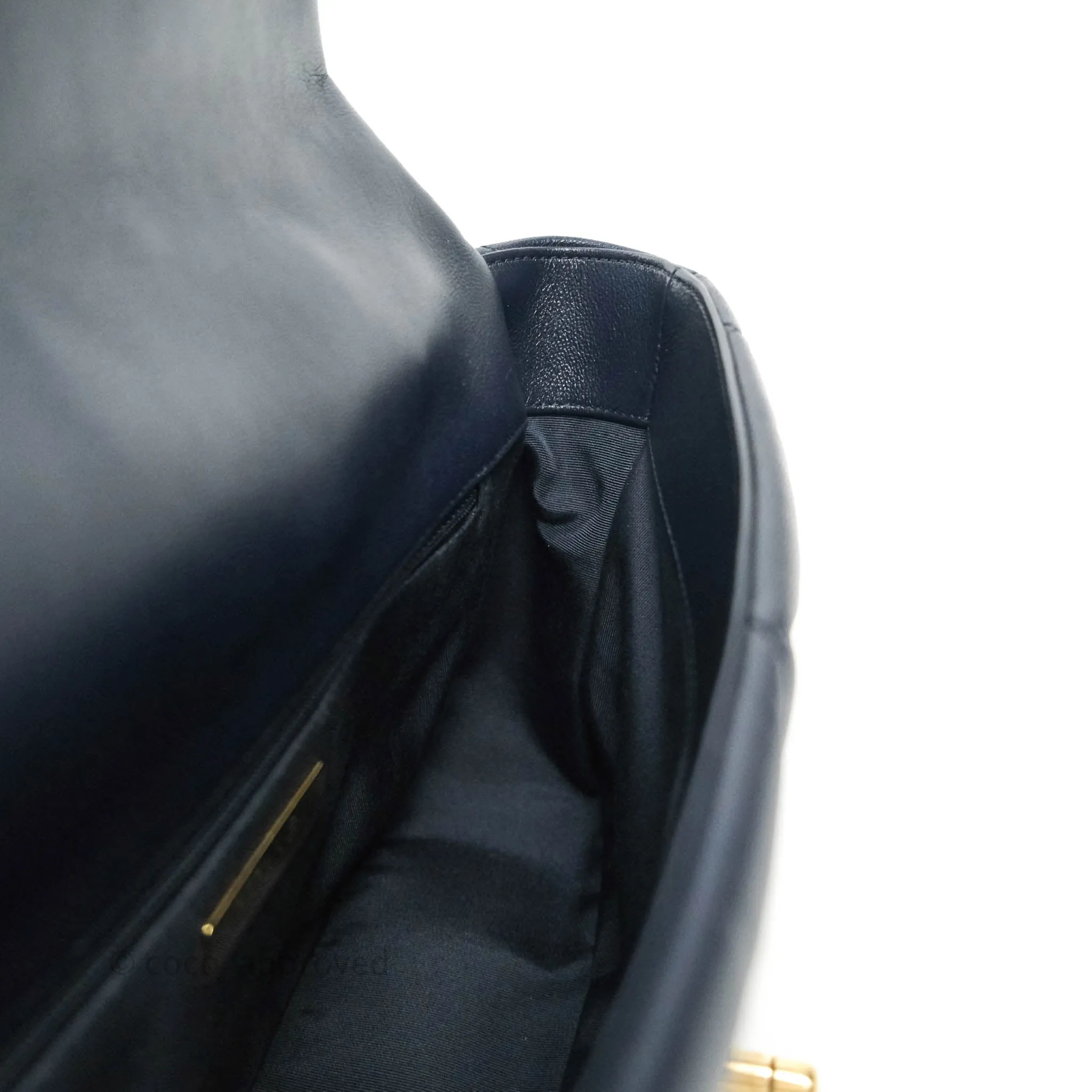 Chanel 19 Medium Navy Mixed Hardware Goatskin