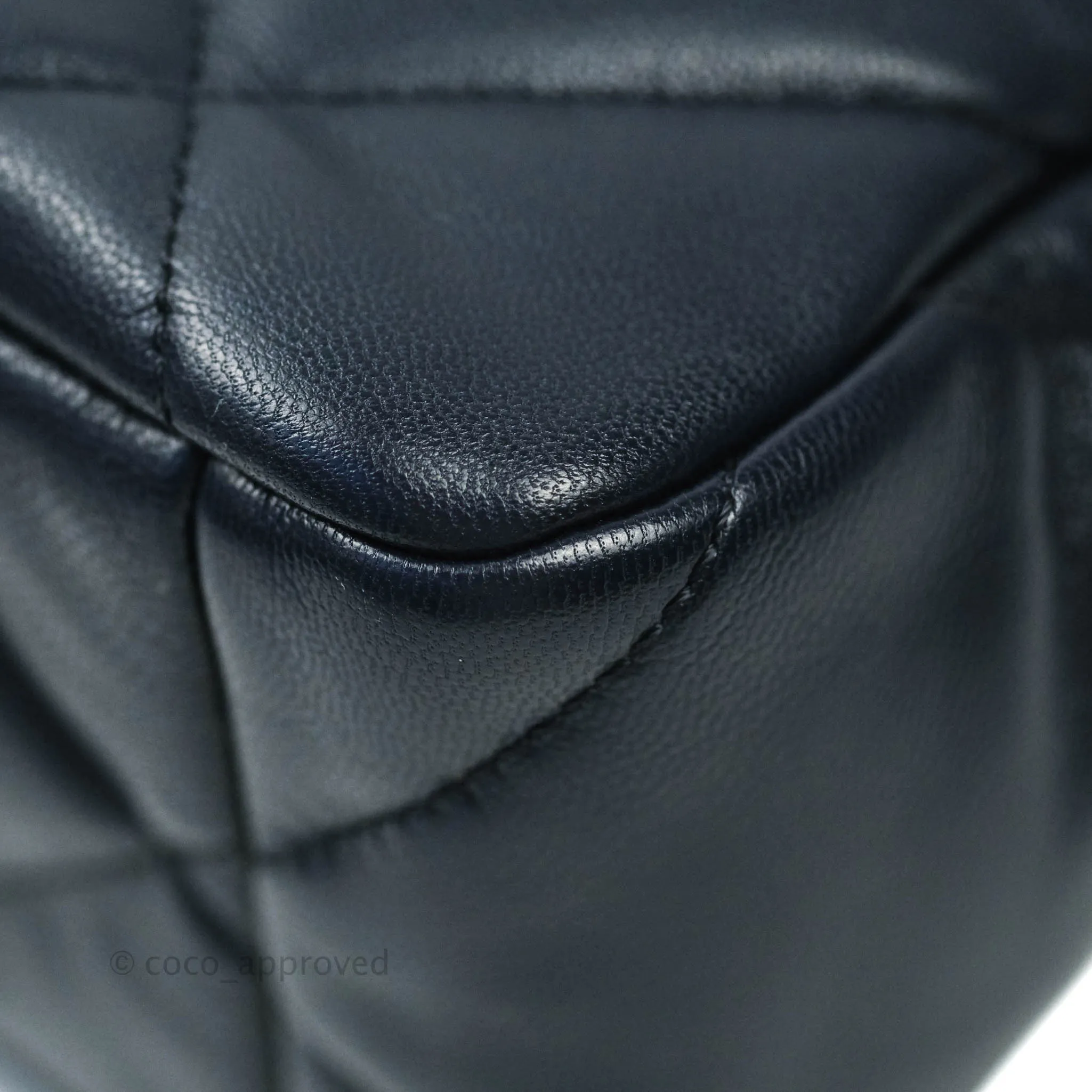 Chanel 19 Medium Navy Mixed Hardware Goatskin