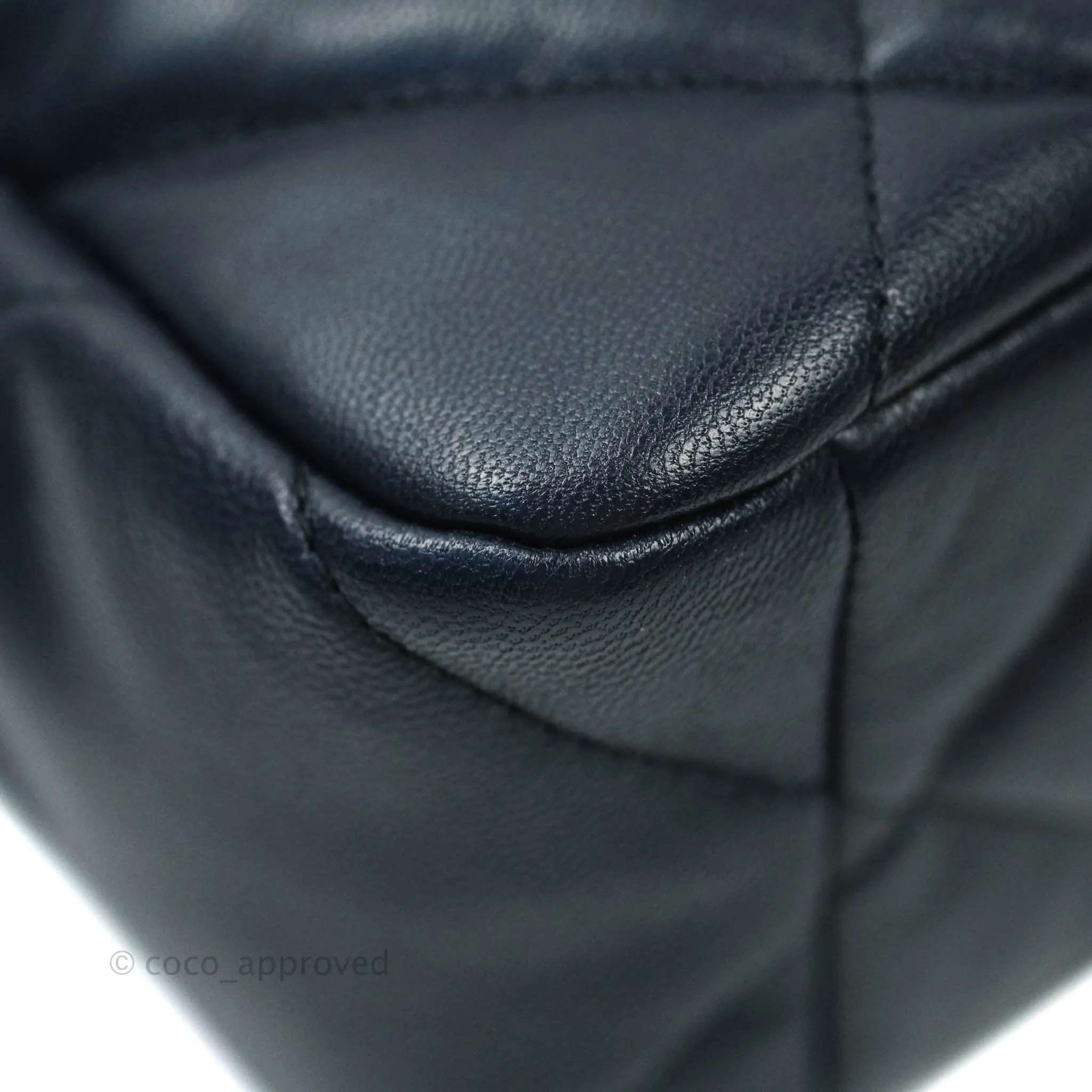 Chanel 19 Medium Navy Mixed Hardware Goatskin