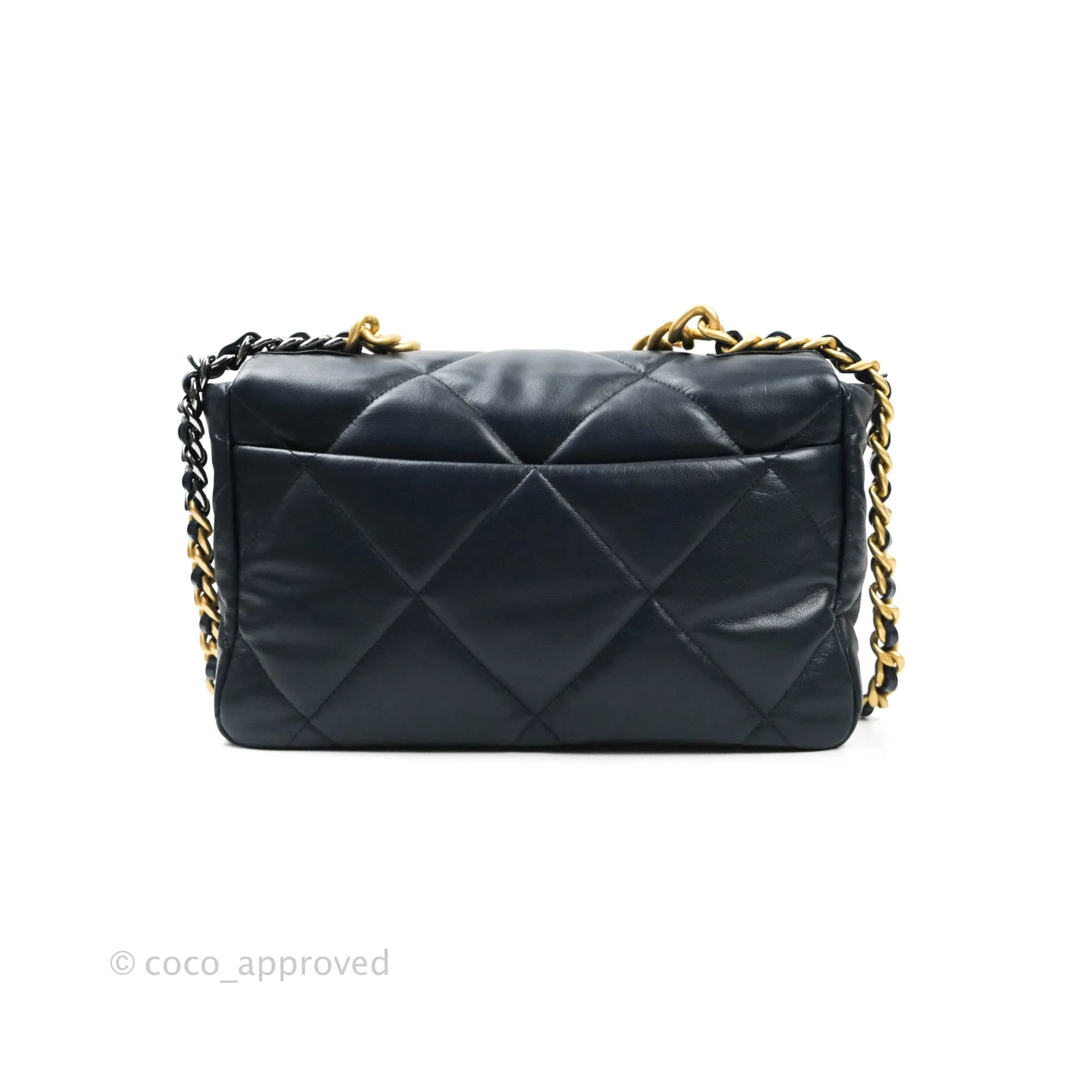 Chanel 19 Medium Navy Mixed Hardware