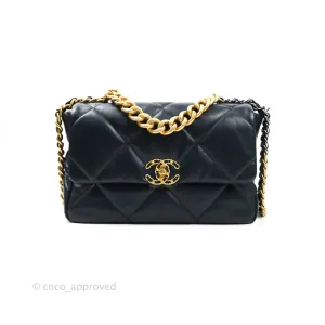 Chanel 19 Medium Navy Mixed Hardware