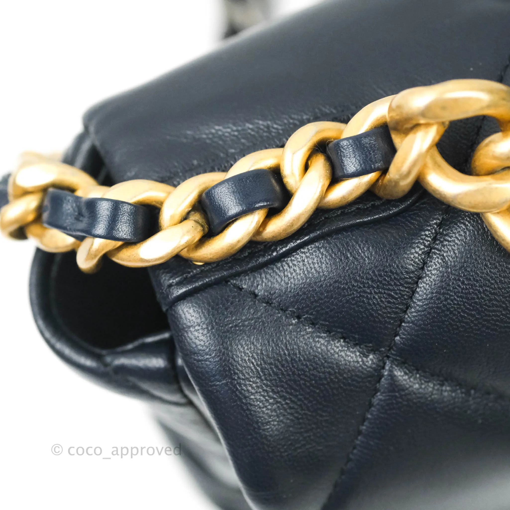 Chanel 19 Medium Navy Mixed Hardware