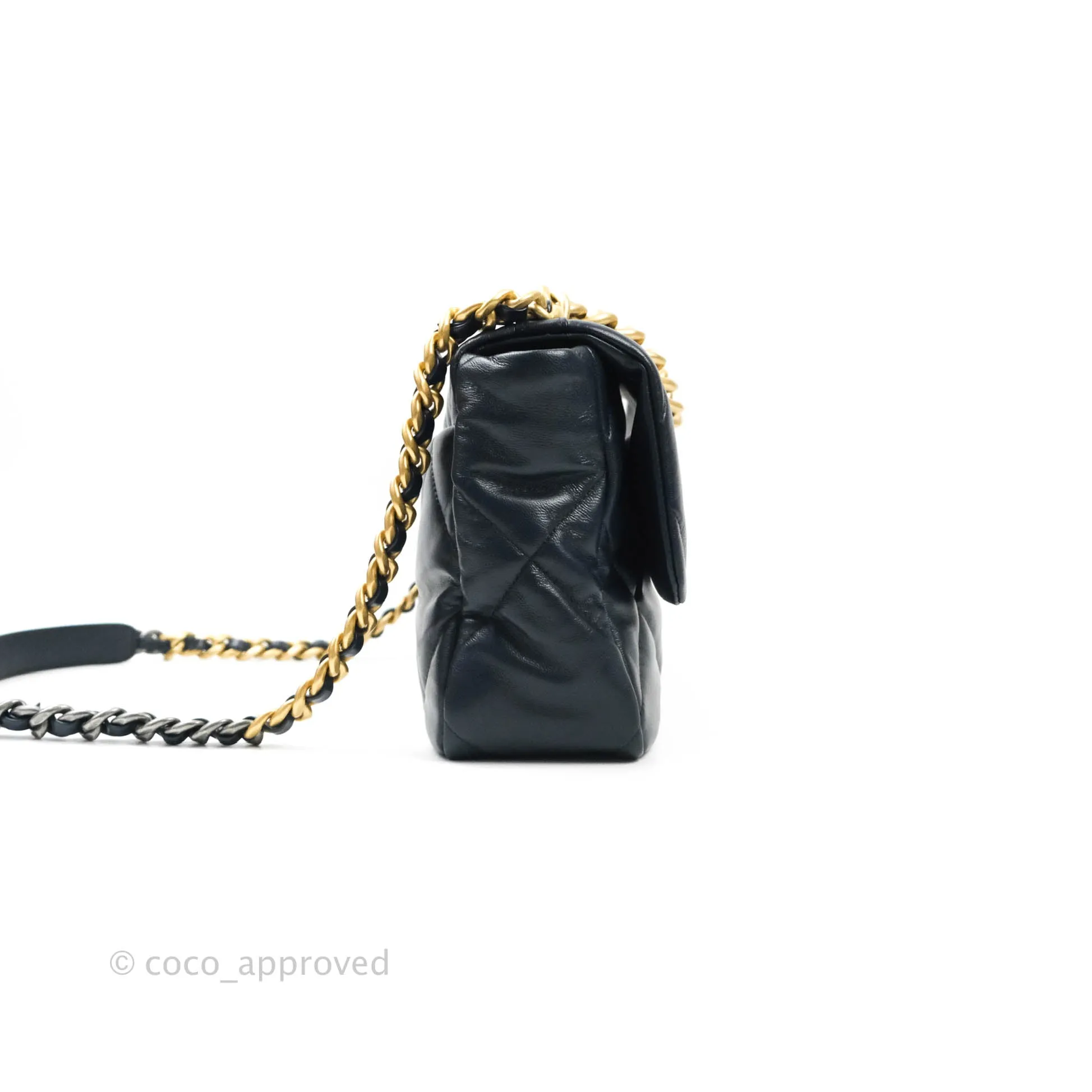Chanel 19 Medium Navy Mixed Hardware