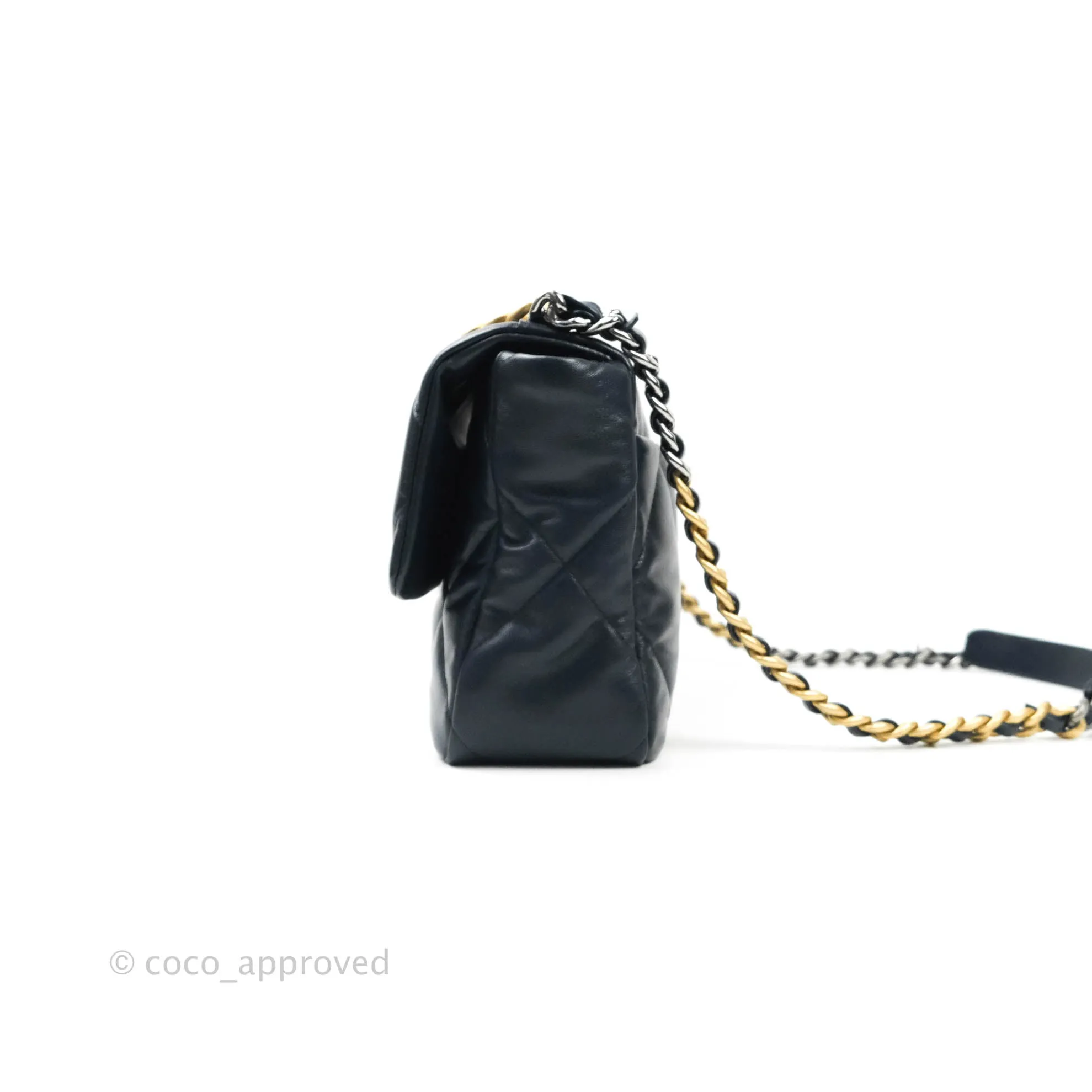 Chanel 19 Medium Navy Mixed Hardware
