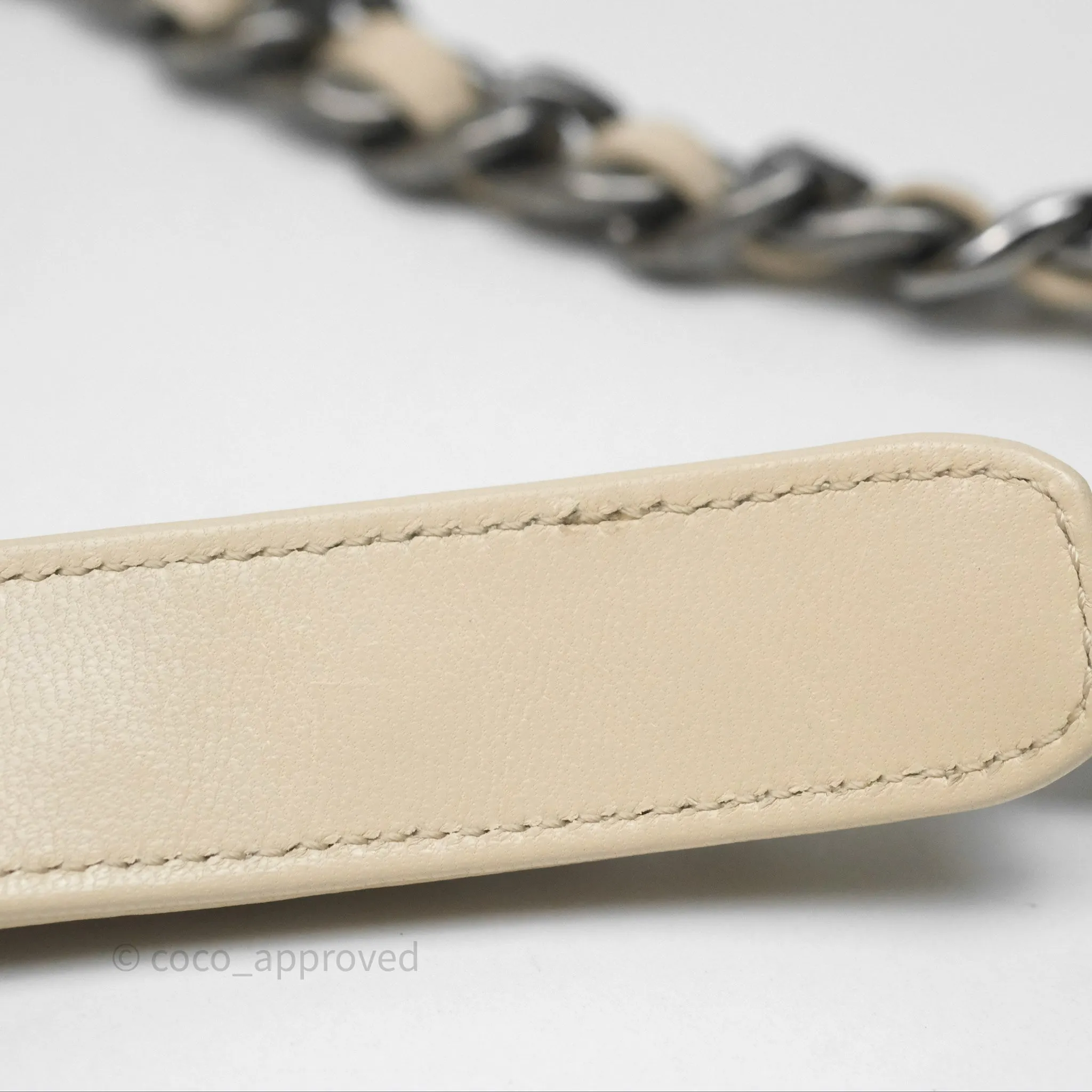 Chanel 19 Small Beige Mixed Hardware