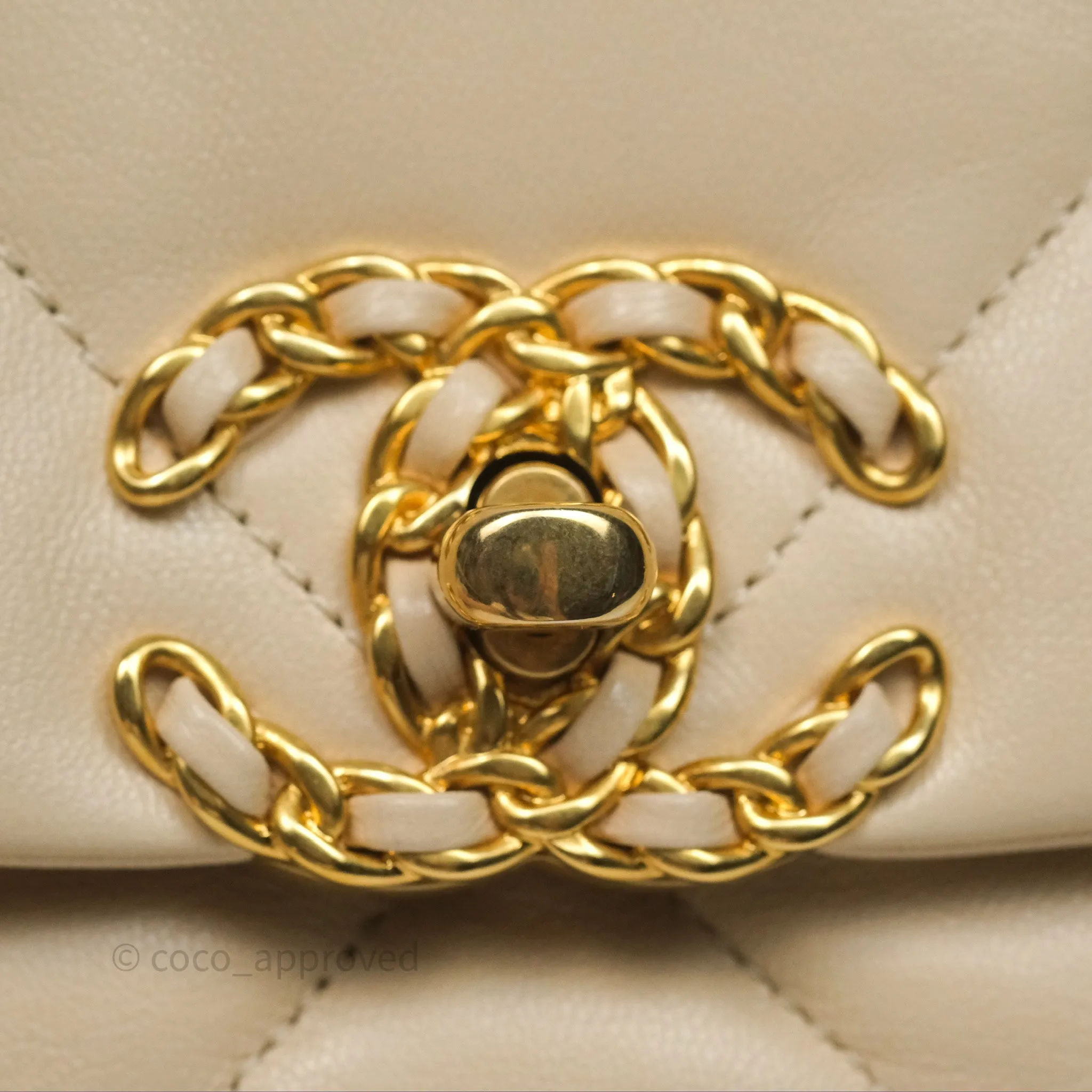 Chanel 19 Small Beige Mixed Hardware