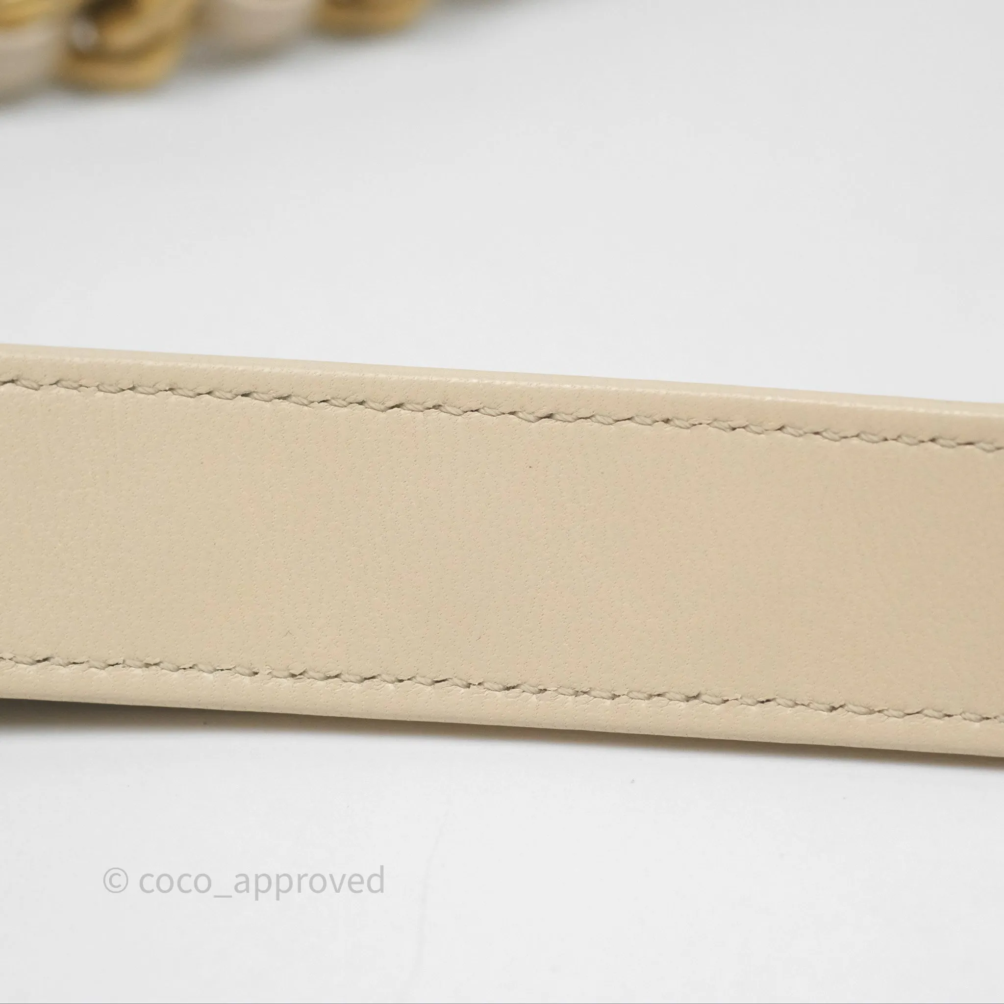 Chanel 19 Small Beige Mixed Hardware